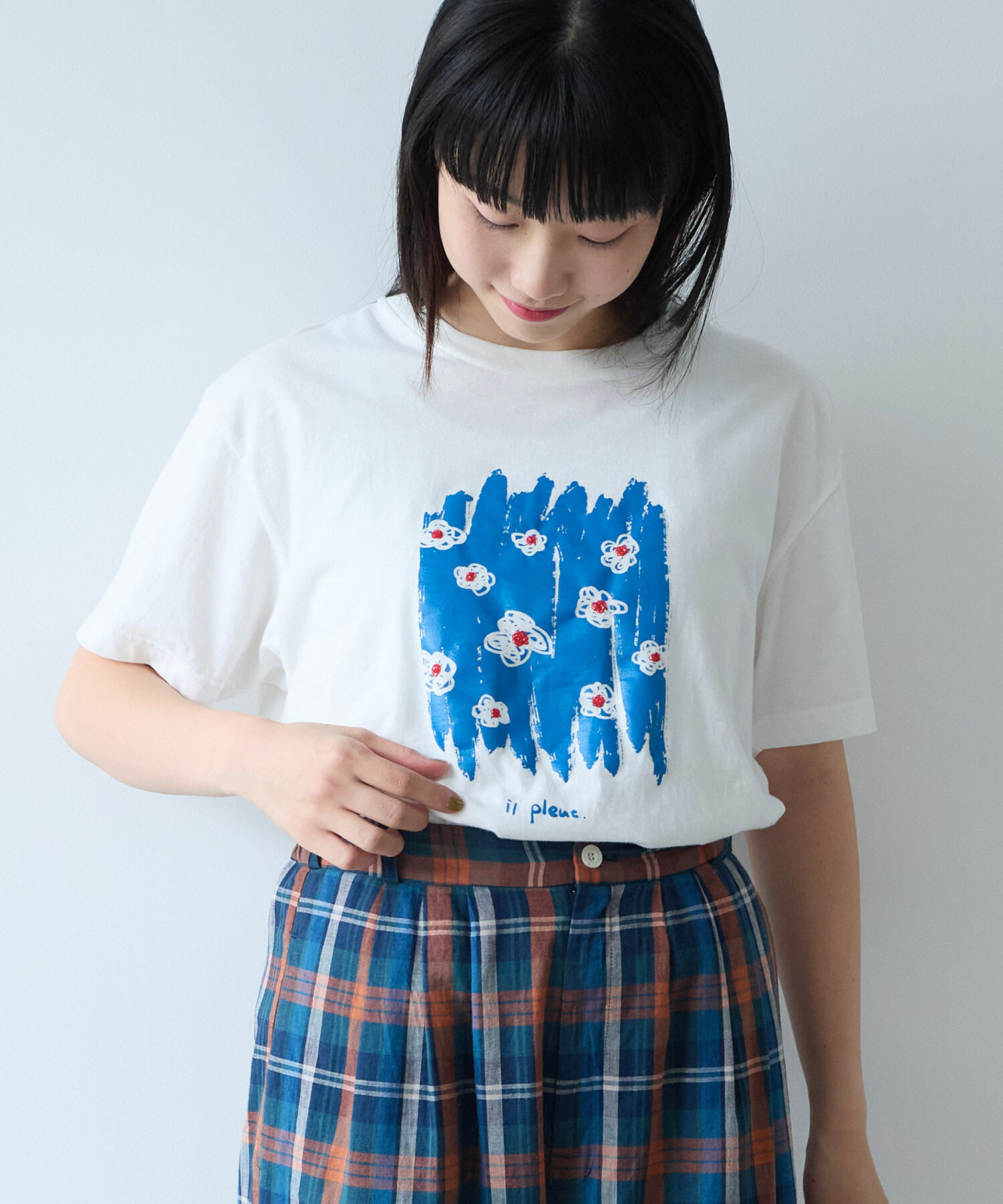 おはなさん専用商品 AMBIDEX Store ○ おはなのラバープリント Tシャツ(F シロ): bulle de