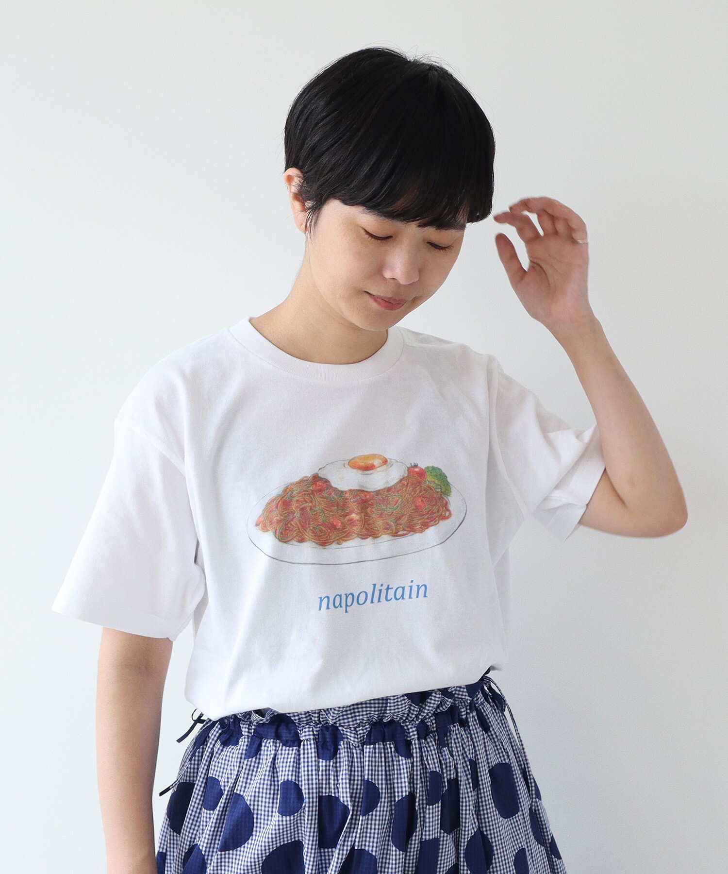 AMBIDEX Store △別注 ナポリタン Tシャツ(F シロ): bulle de savon