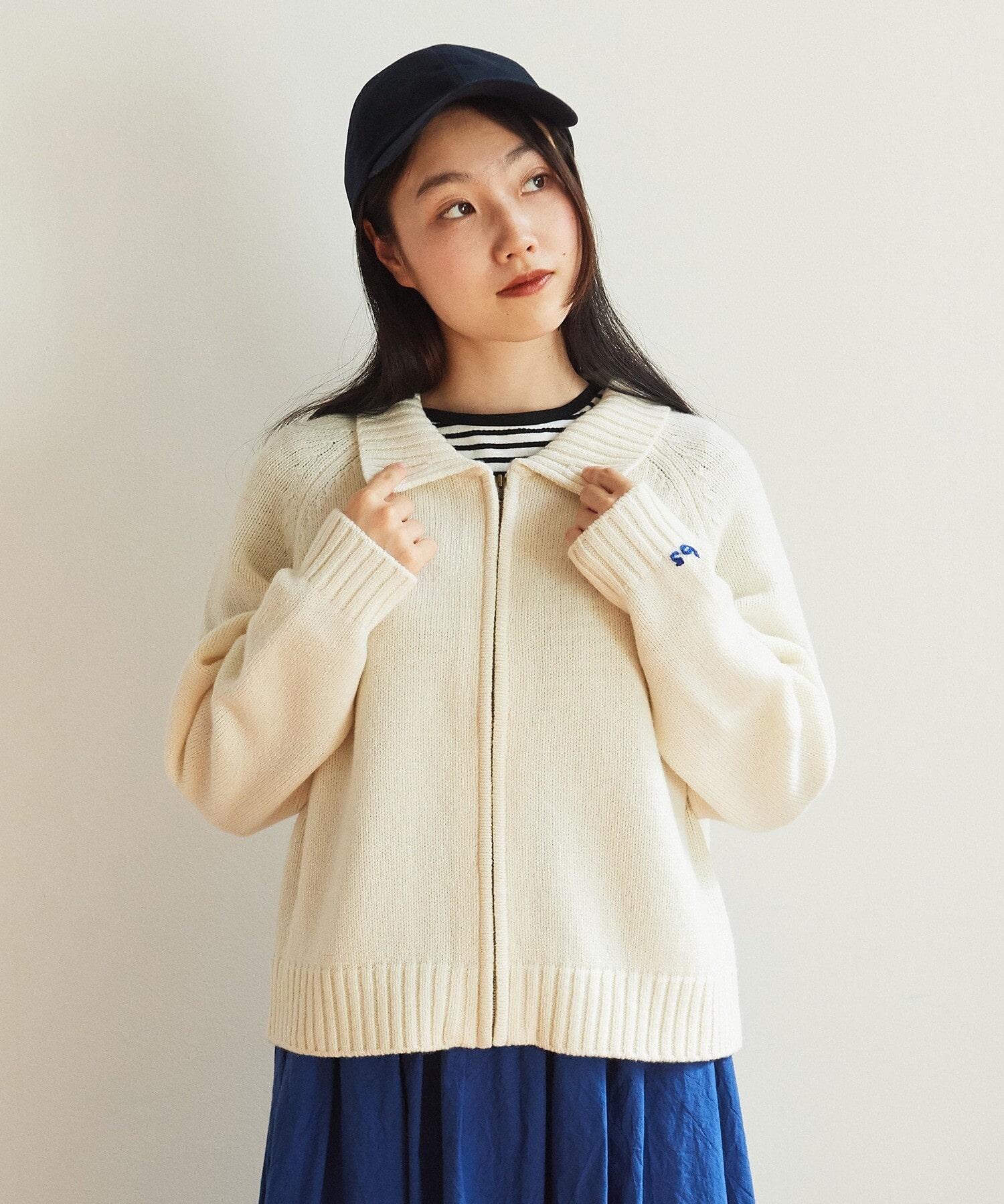 AMBIDEX Store ○NEW ENGLAND Knit ブルゾン(F コン): bulle de savon