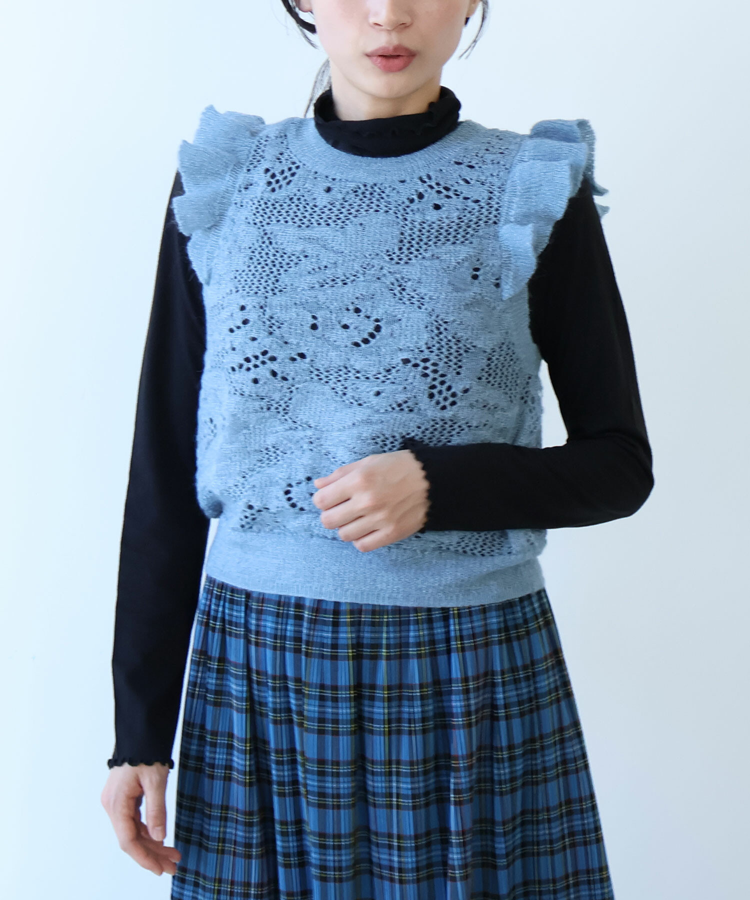 AMBIDEX Store ○ hana hana モヘア ベスト(F アカ): bulle de savon