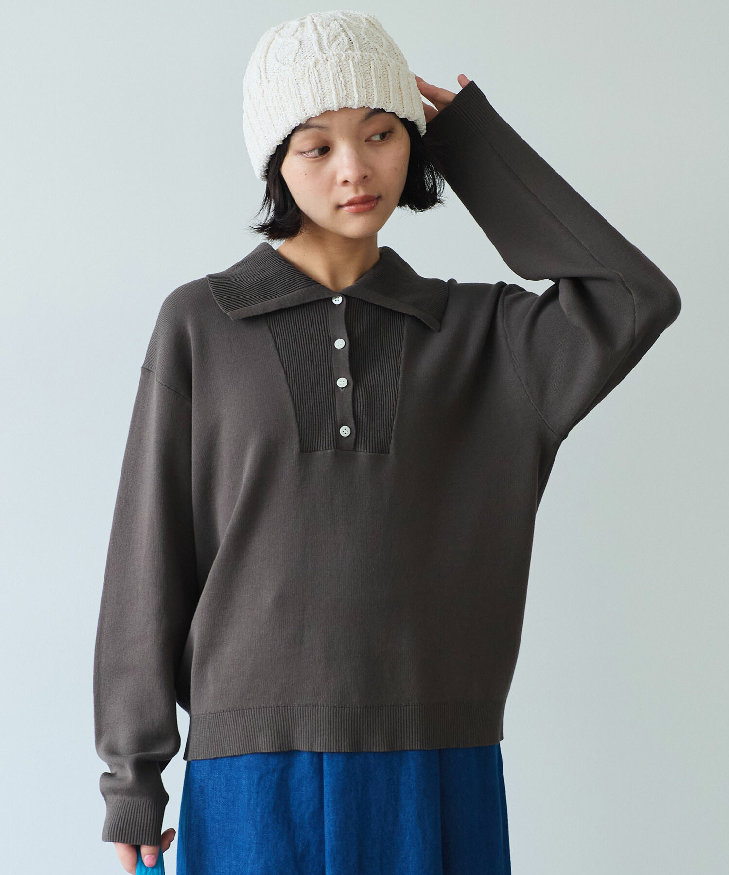 AMBIDEX Store 〇 14G mochi mochi cotton プルオーバー(F チャ