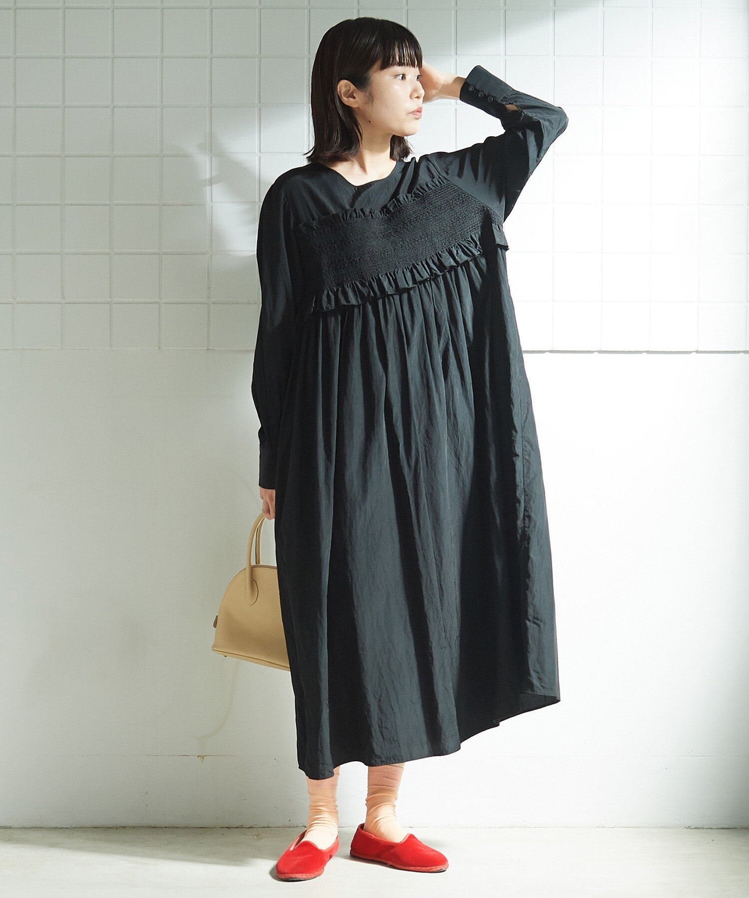 ビュルデサボン - smocking gather ワンピース | labiela.com