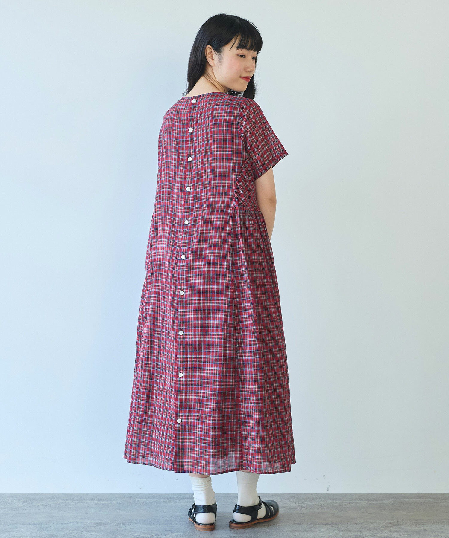 AMBIDEX Store 〇 コットン / ローン チェックワンピース(F