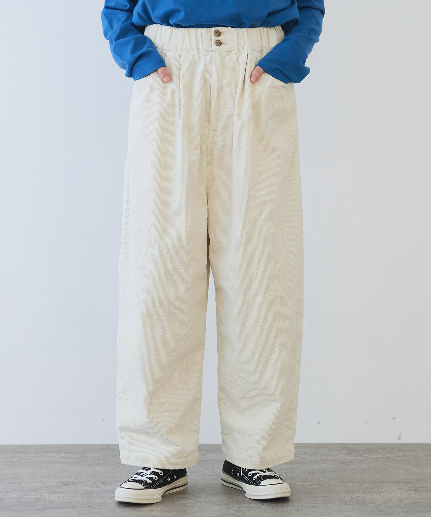 AMBIDEX Store ○ 11W サッカーコーデュロイ パンツ(F カーキ): bulle