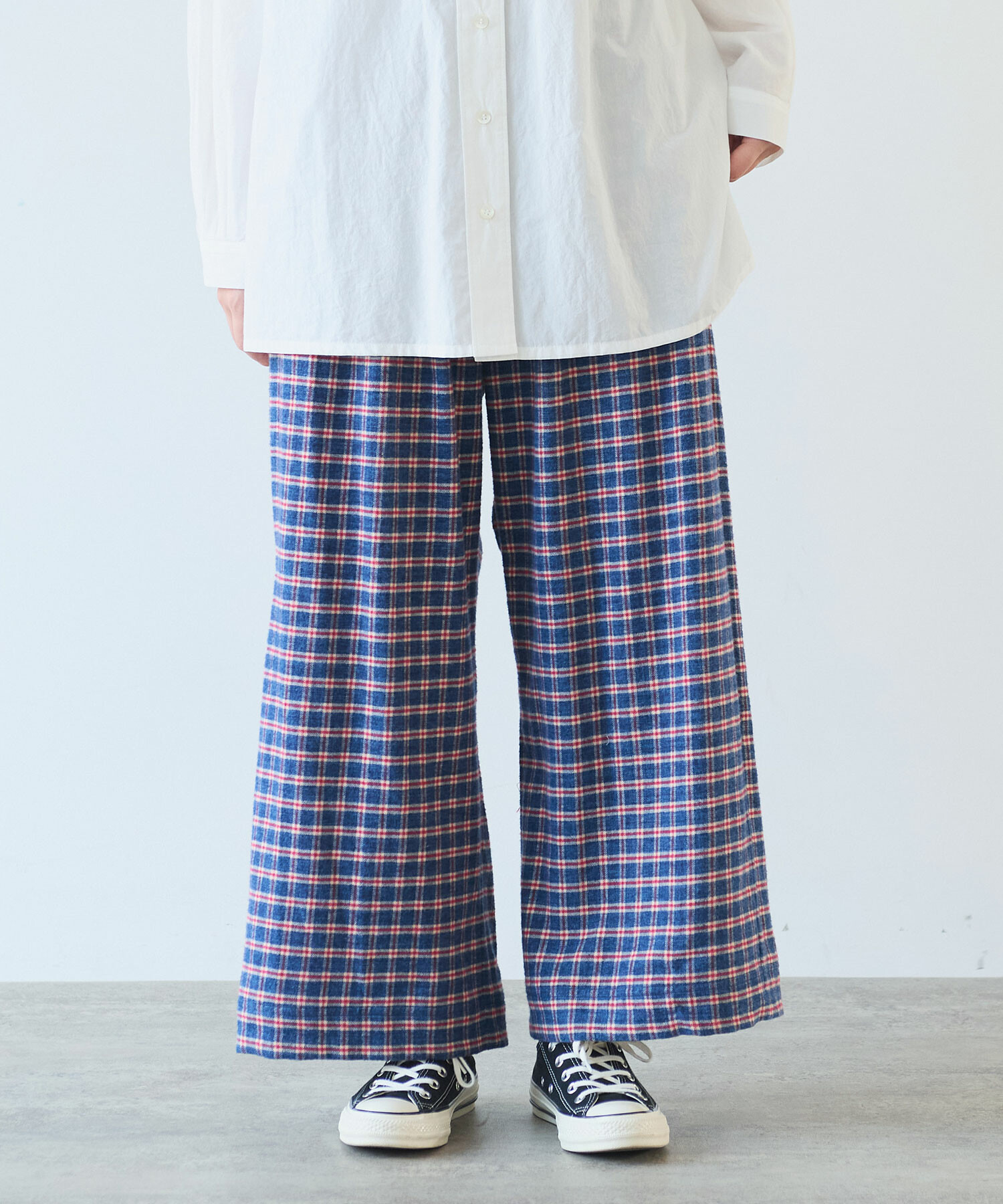 パンツ Ayo AMBIDEX Store 【予約販売】○ mini チェック パンツ(F アオ