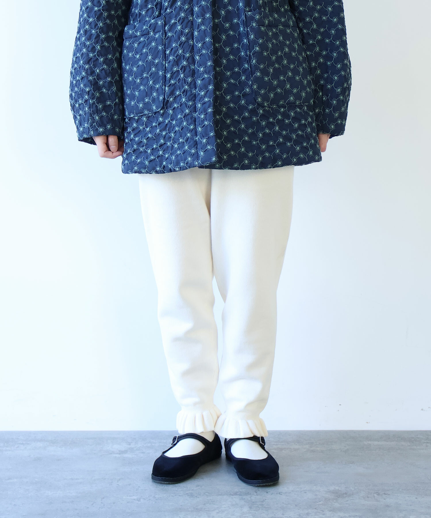 好的 AMBIDEX Store △〇 puri puri ニットパンツ(F グレー): bulle de savon