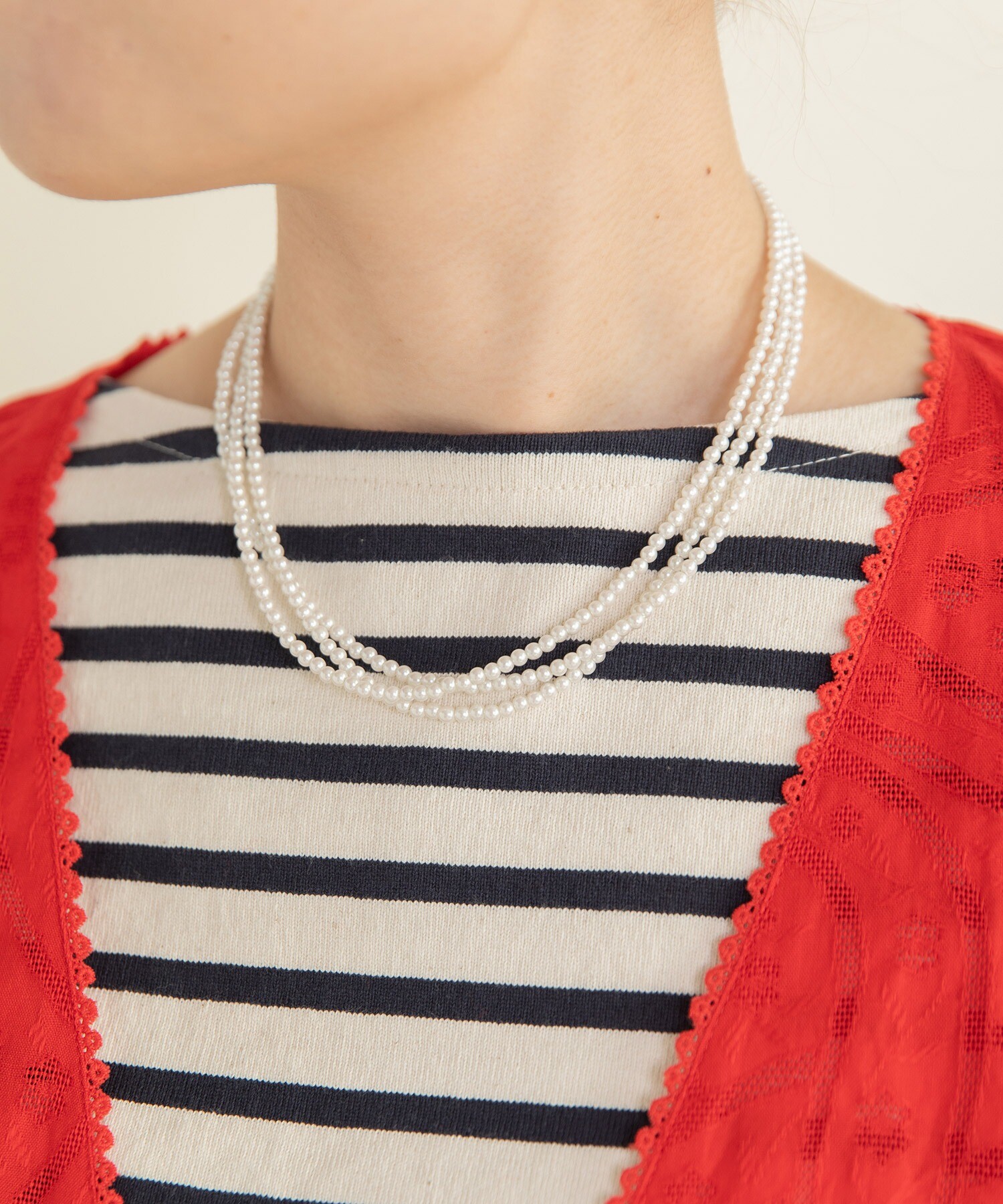 AMBIDEX Store △○小パール ロングネックレス(F キナリ): CHILD