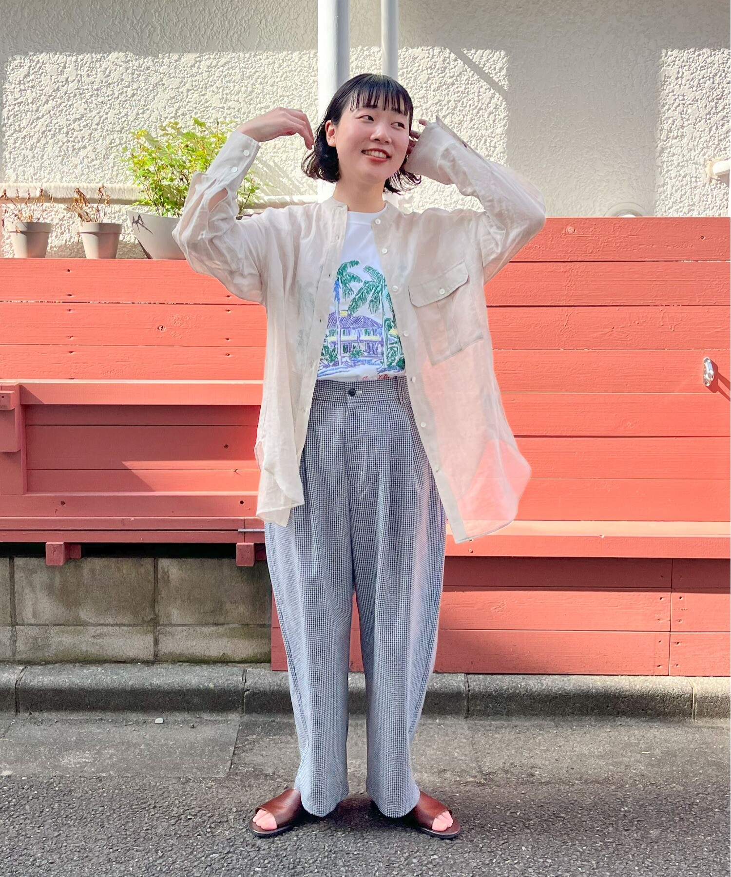 AMBIDEX Store ○カールマイヤー moe sleeves シャツ(F キナリ