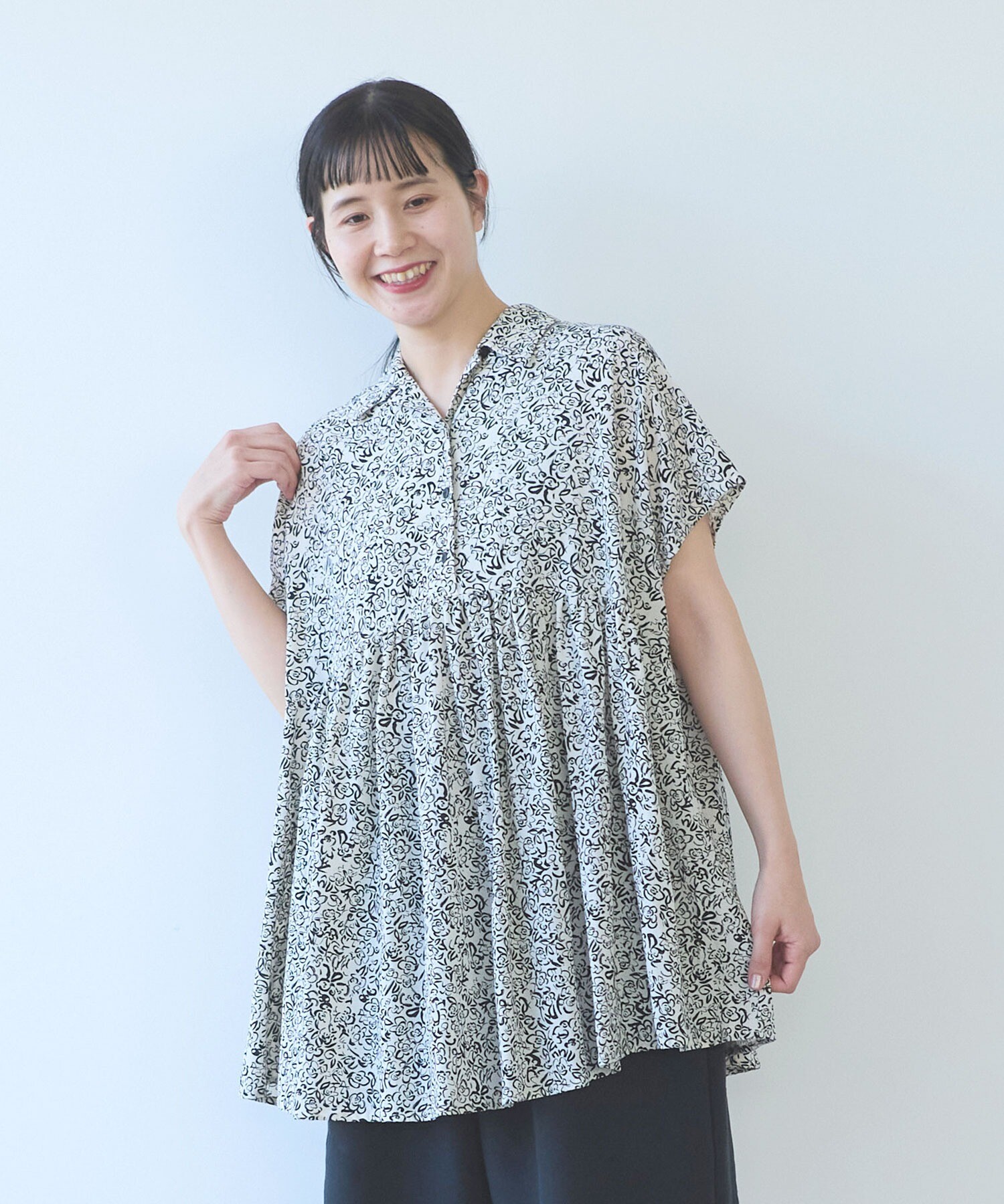 AMBIDEX Store rayon cupla cotton flower print open peprum AMBIDEX Store rayon cupla cotton flower print open peprum