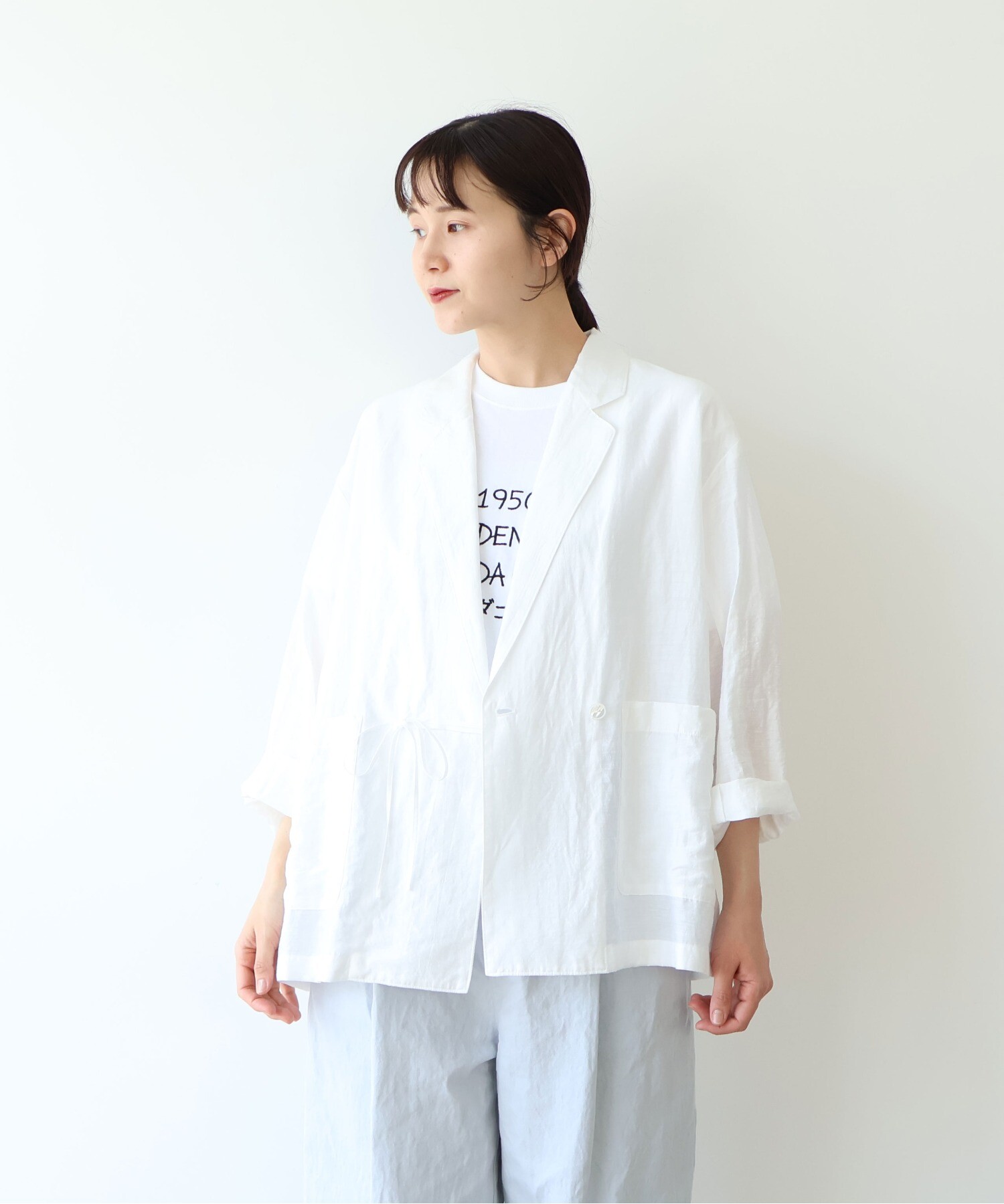 AMBIDEX Store R/L/Ny朱雀 tailored strings ジャケット(F シロ): yuni