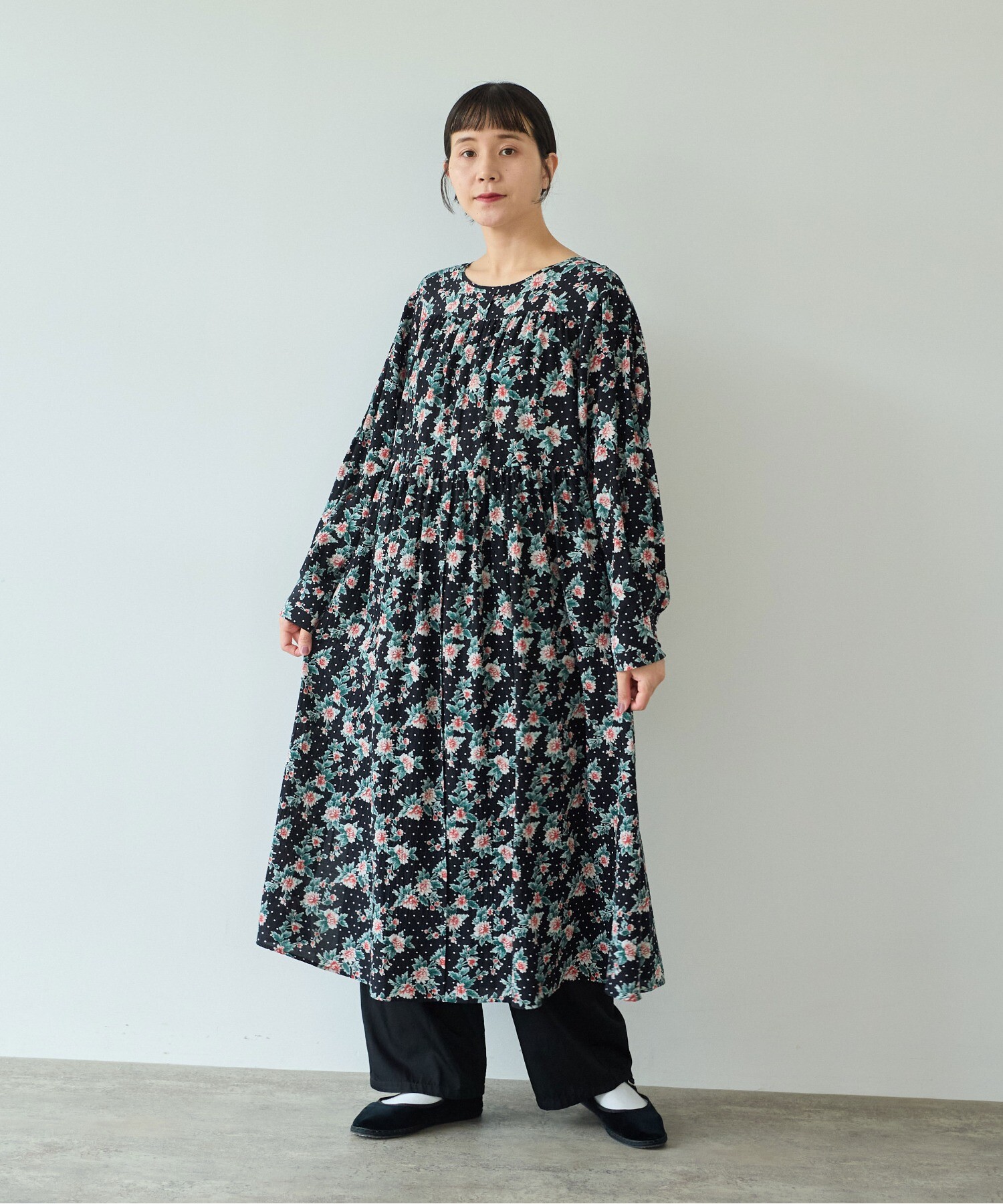 AMBIDEX Store ○レーヨンコットンキュプラ flower dot print