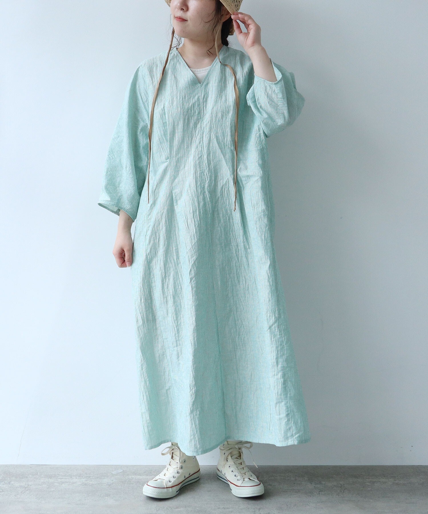 AMBIDEX Store 〇embroidery jacquard ワンピース(F キナリ