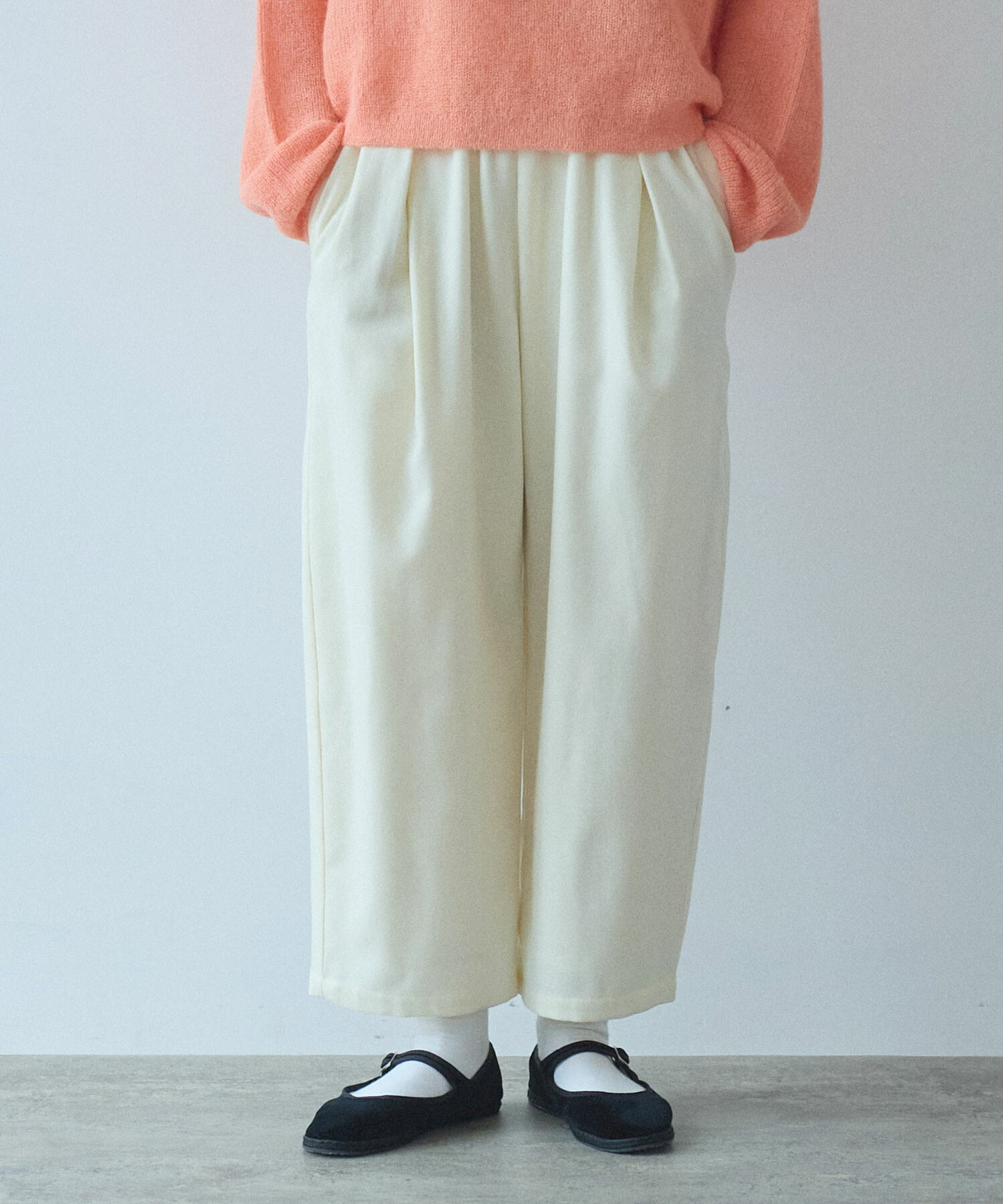 AMBIDEX Store △washable wool gum tack パンツ(F グレー): yuni