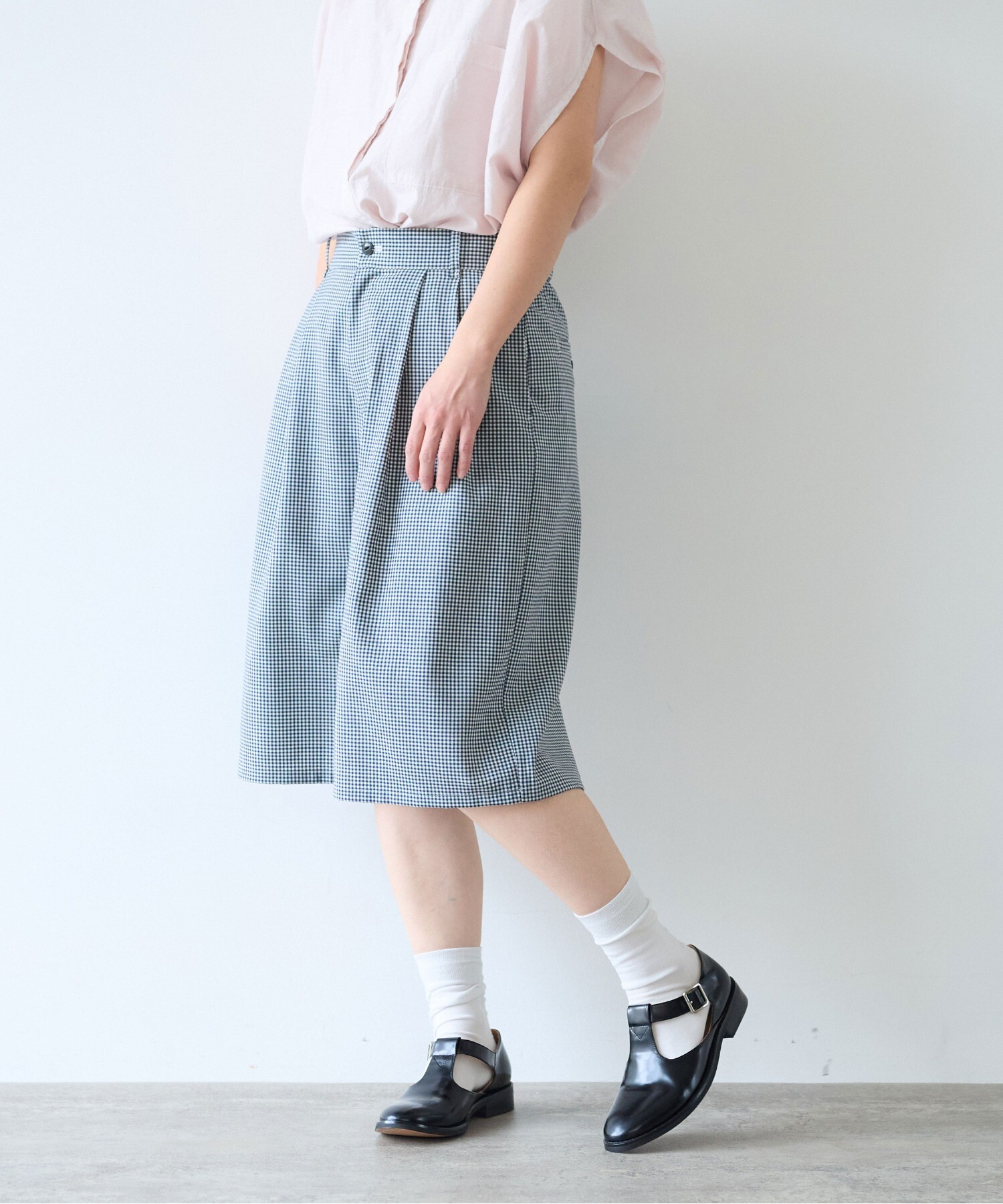 ギンガムチェック model:158cm