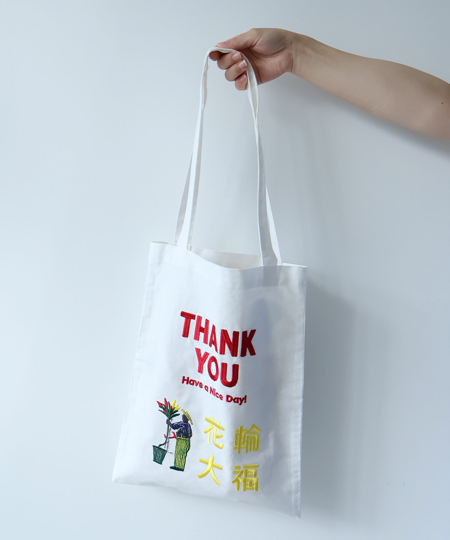 AMBIDEX Store 【yuni高輪OPEN記念】花輪大福刺繍 BAG(F シロ): yuni
