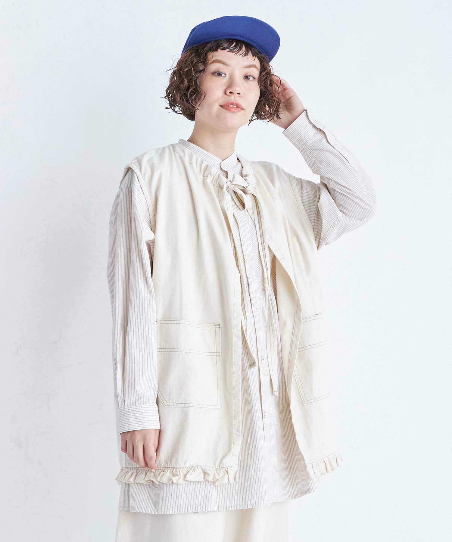 AMBIDEX Store ○8ozDENIM SMOCK ベスト(F INDIGO): FLAT-cic-HATENA AMBIDEX Store ○8ozDENIM SMOCK ベスト(F INDIGO): FLAT-cic-HATENA