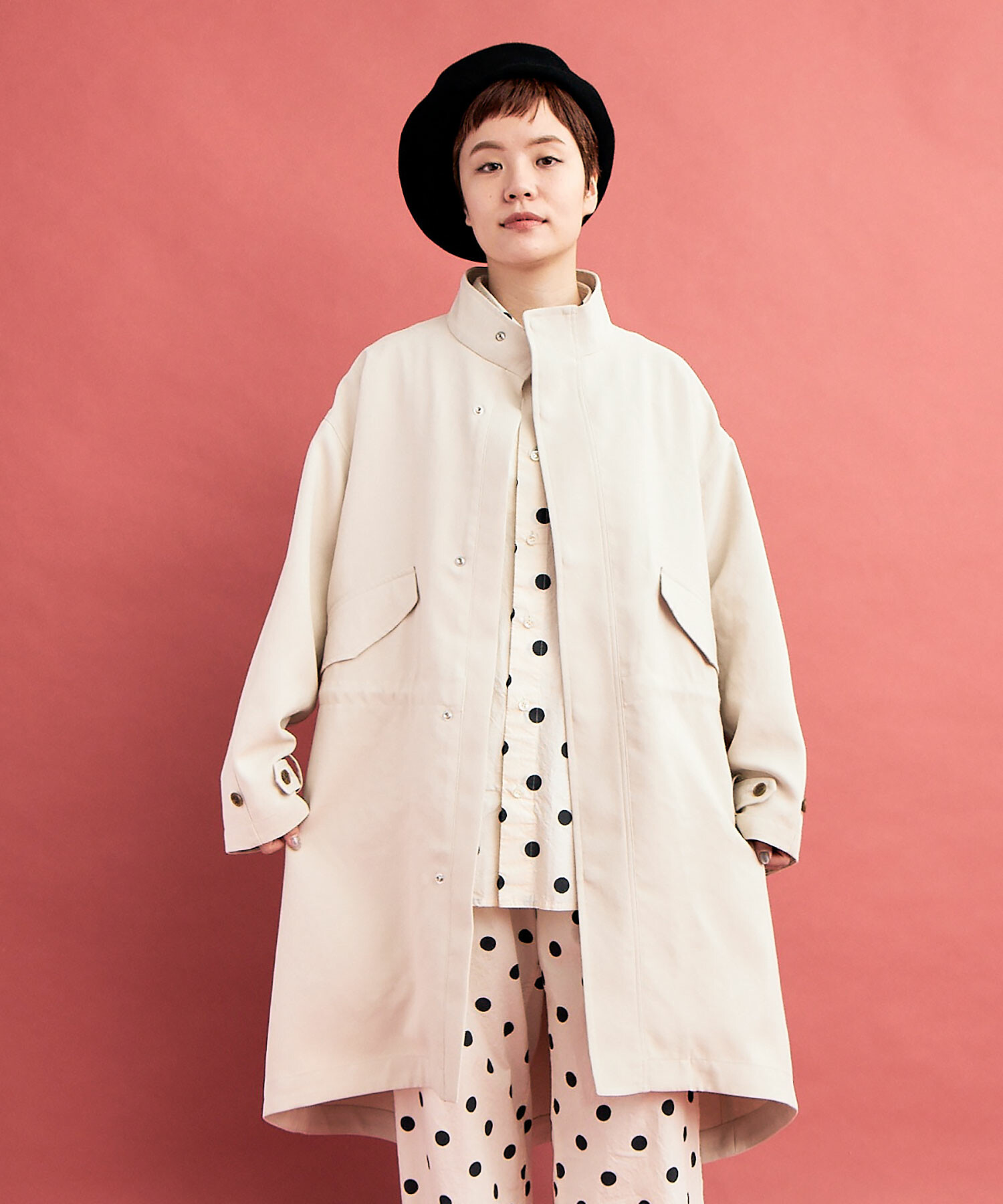 heeeeeroページ AMBIDEX Store ○DICROS AIRO FEILD ジャケットコート(F BLACK): FLAT