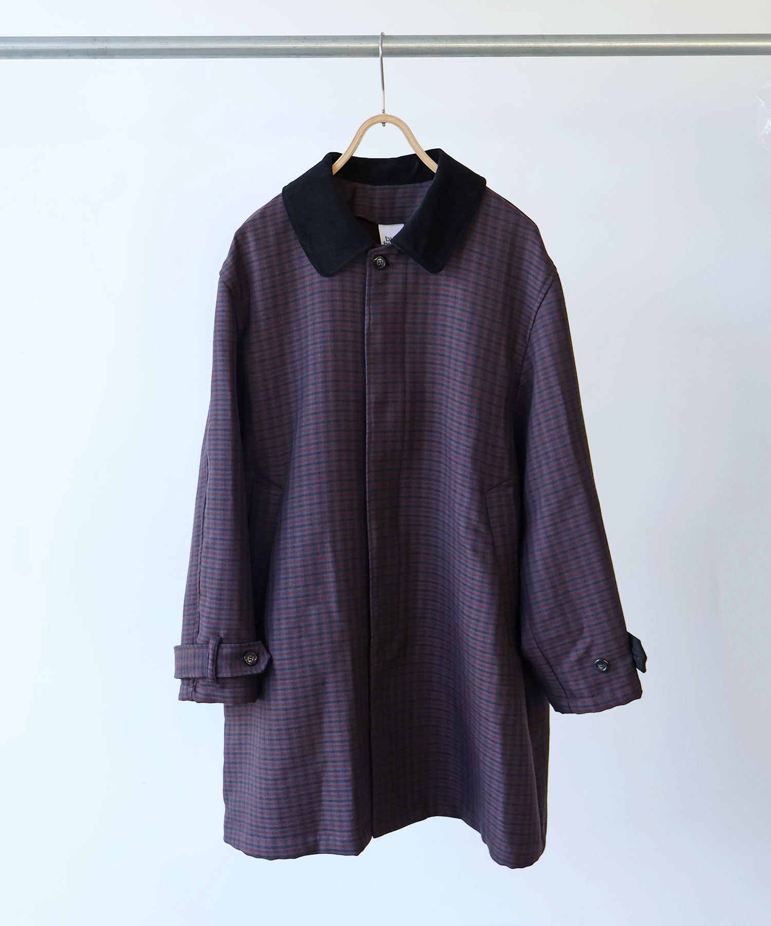 AMBIDEX Store △gunclub check ステンカラーコート(F NAVY CHECK