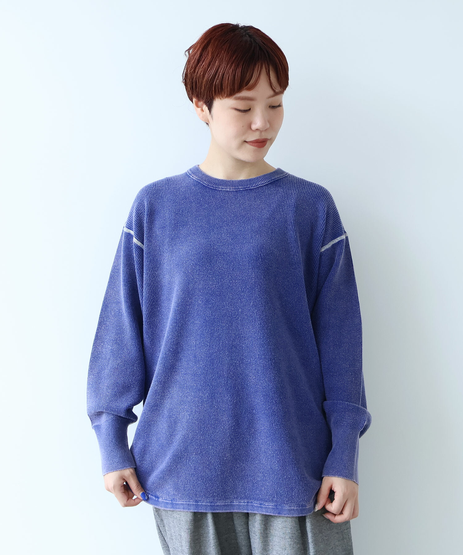 AMBIDEX Store 【予約販売】○COTTON WAFFLE FADE KNIT プル