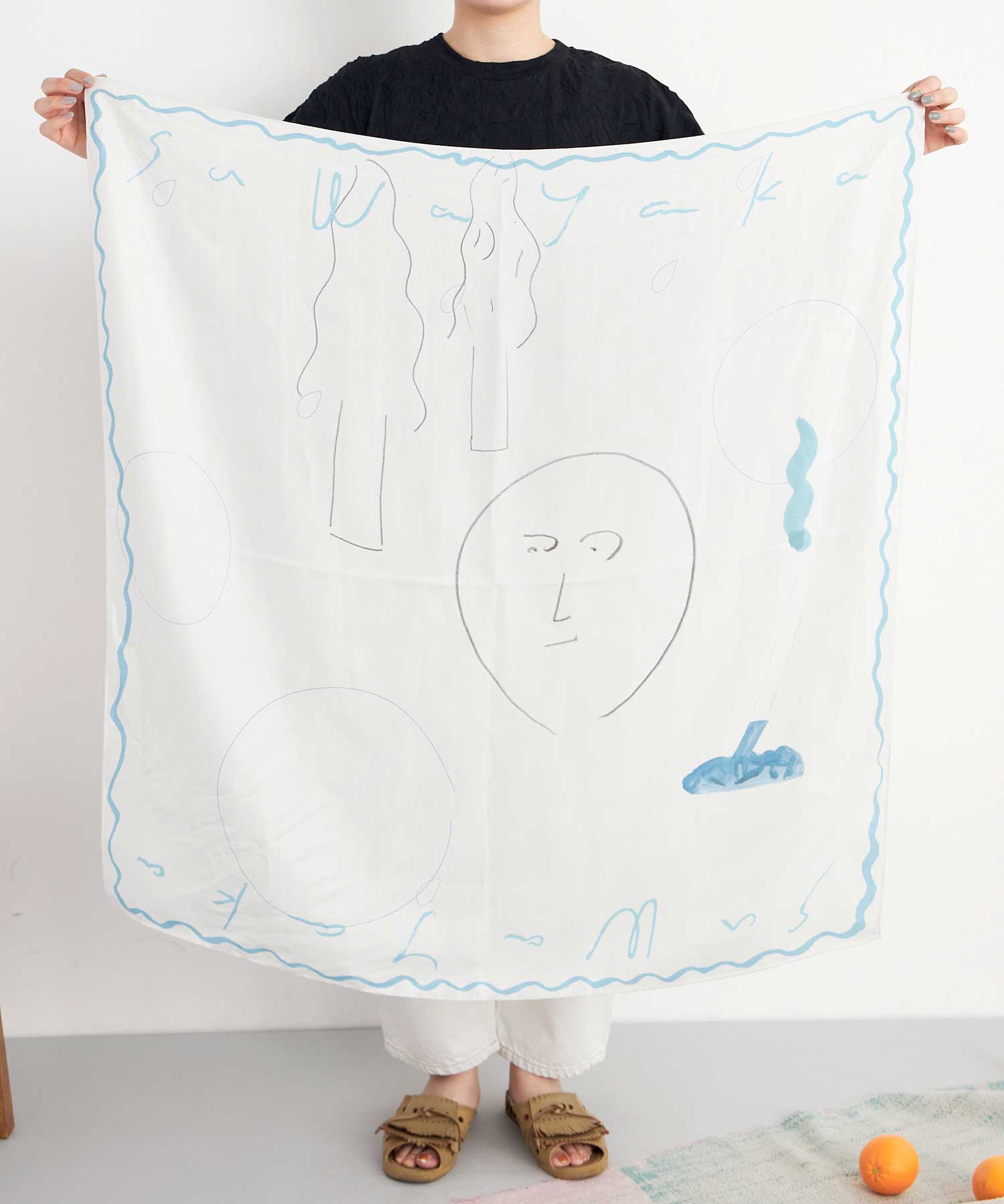 AMBIDEX Store △○drawing SAWAYAKA スカーフ(F MULTI): FLAT