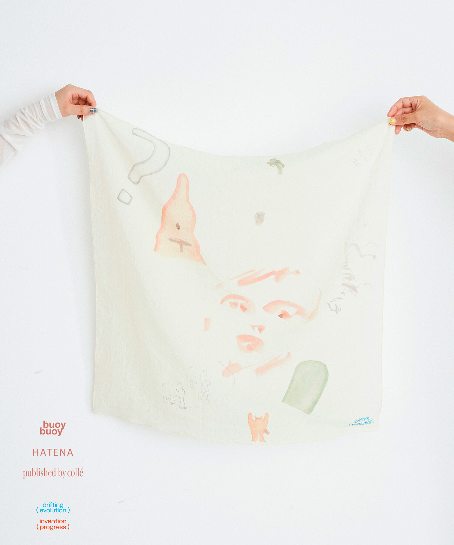 buoybuoy(flat-cic-hatena) drawing スカーフ buoybuoy(flat-cic-hatena) drawing スカーフ
