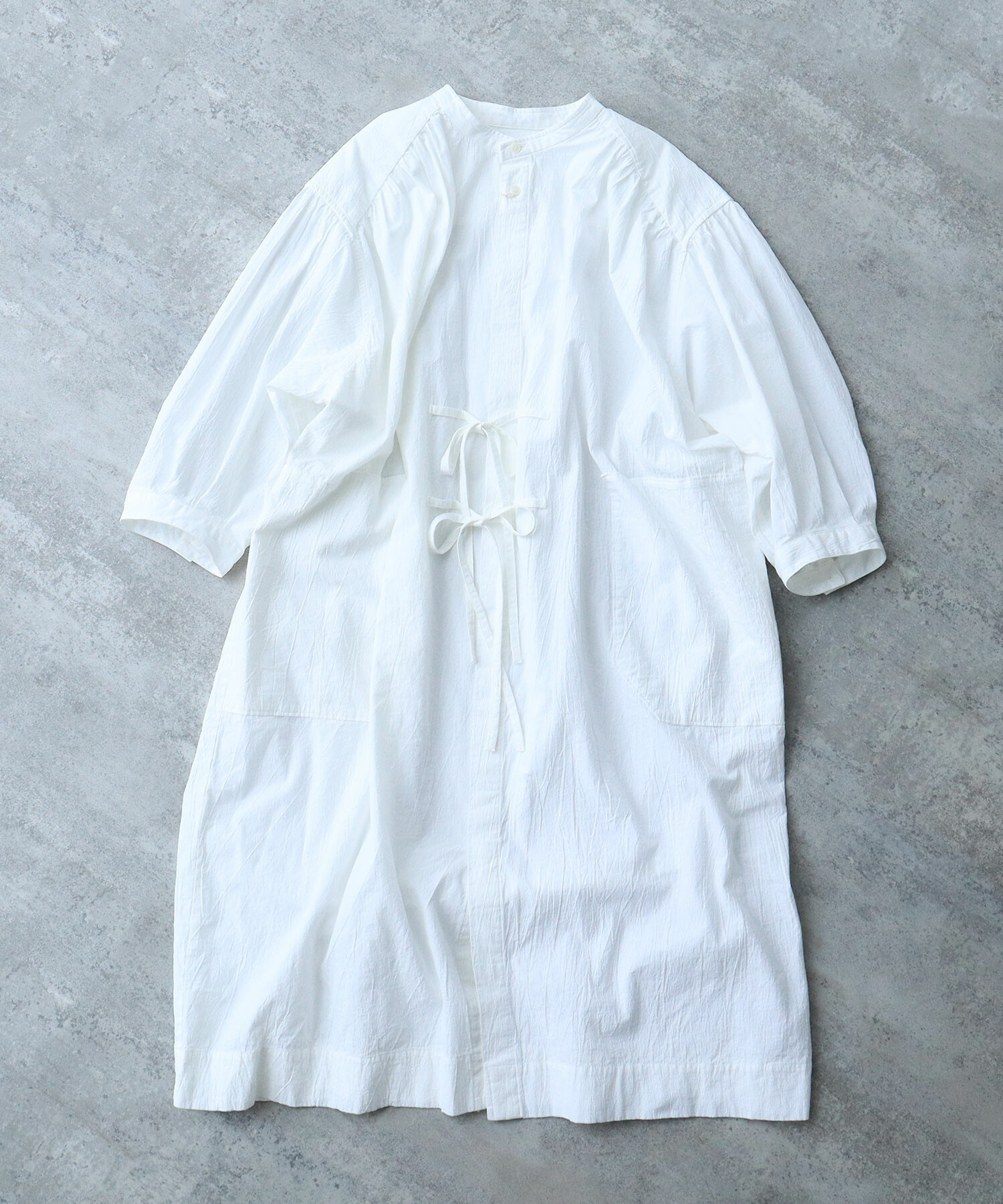 AMBIDEX Store ○強撚POPLIN LANTAN ワンピース(F BLUE): FLAT