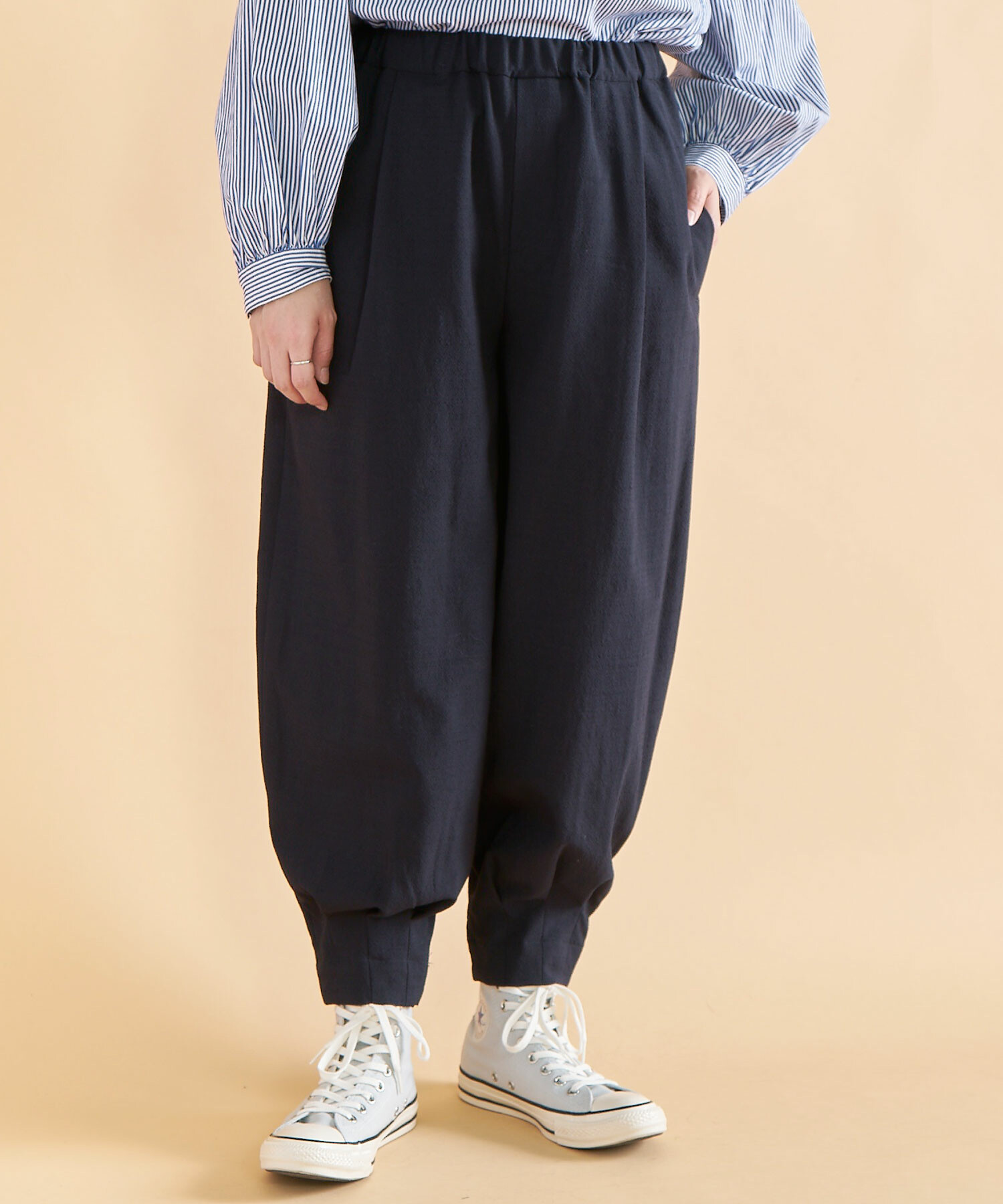 AMBIDEX Store ○3タックパンツ(F NAVY): FLAT-cic-HATENA