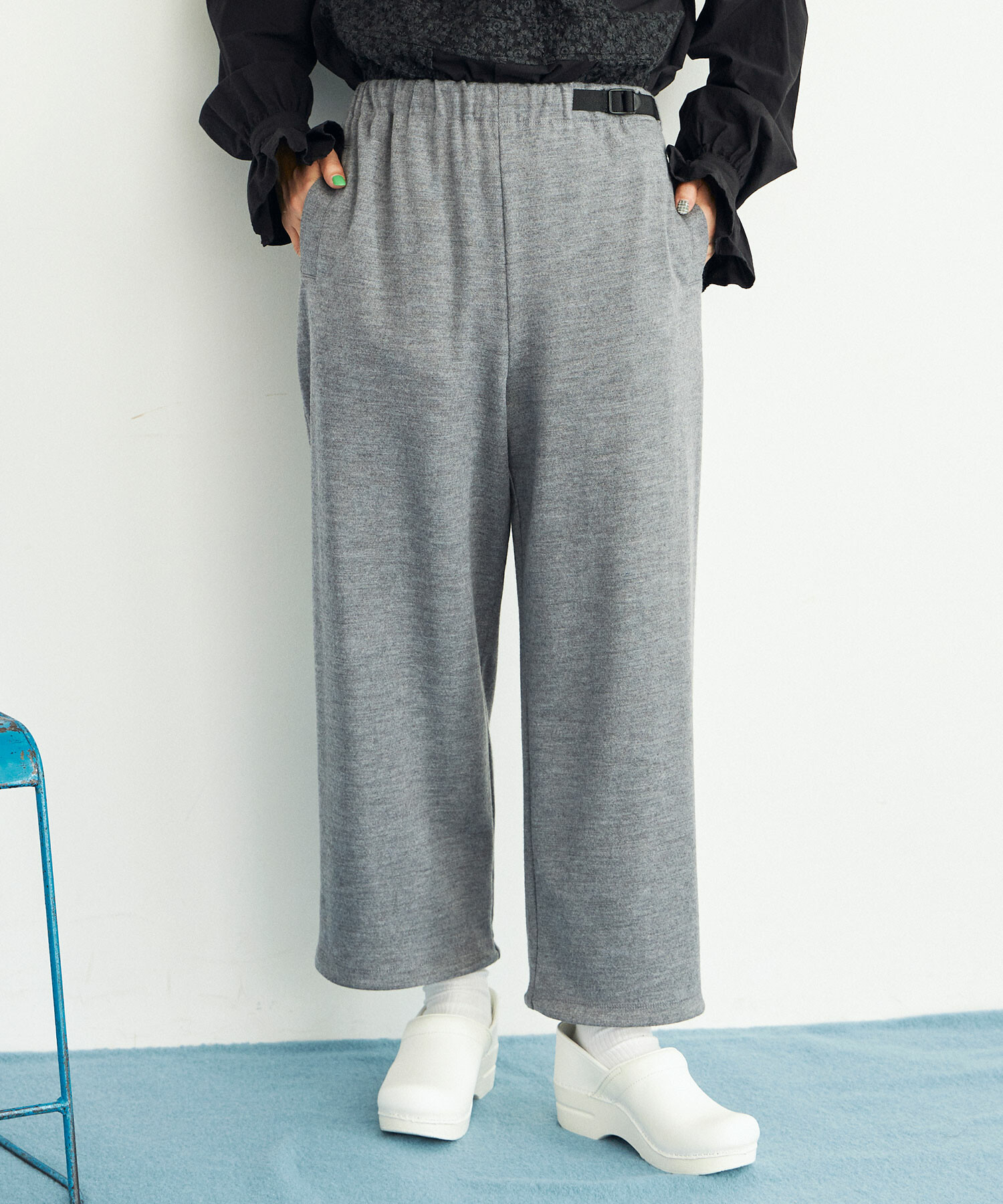 AMBIDEX Store ○スムースソフト圧縮WOOL パンツ(F TOP GREY): buoybuoy