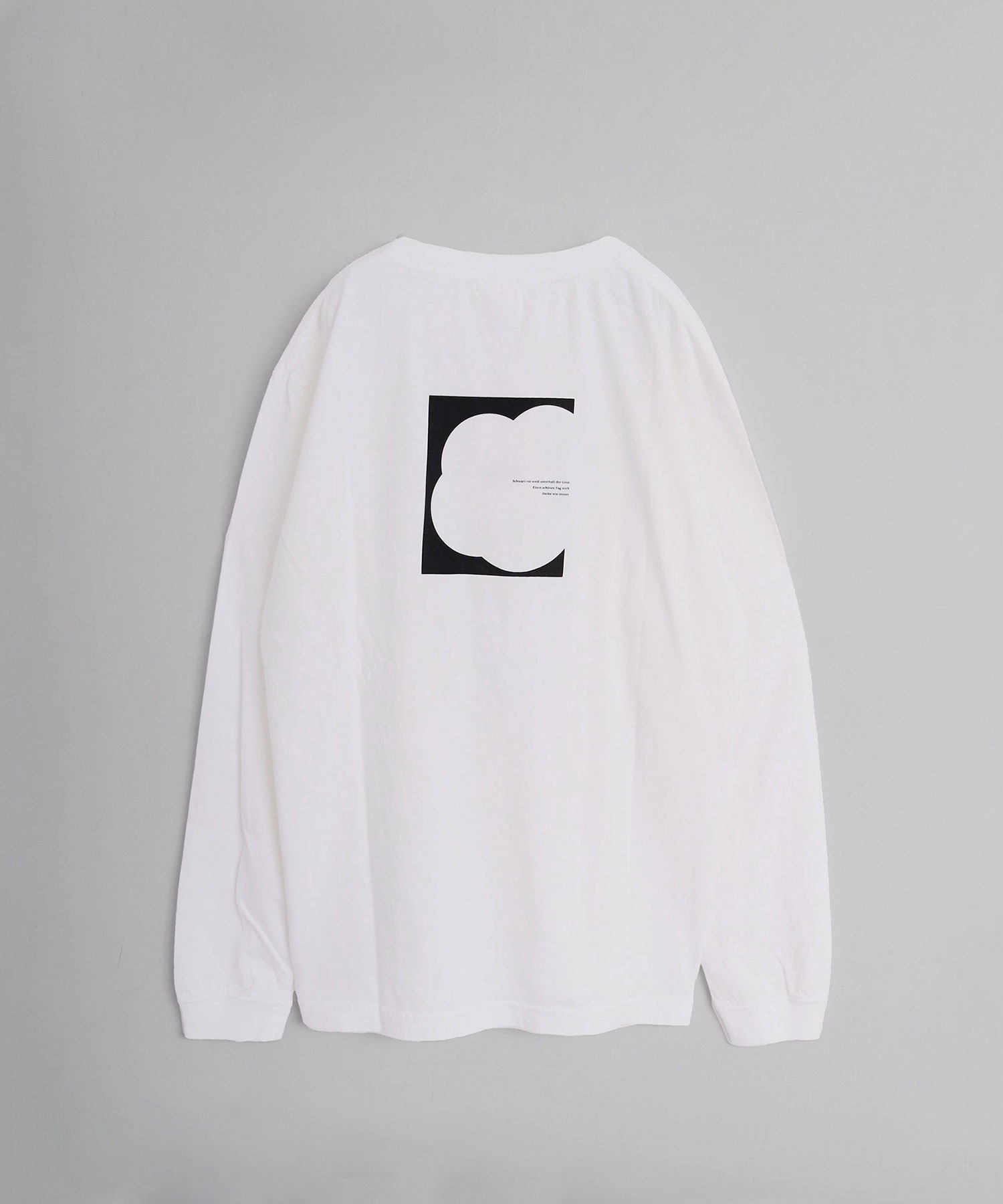 AMBIDEX Store セミコーマ天竺 バックプリント ロンT(F クロ): iki