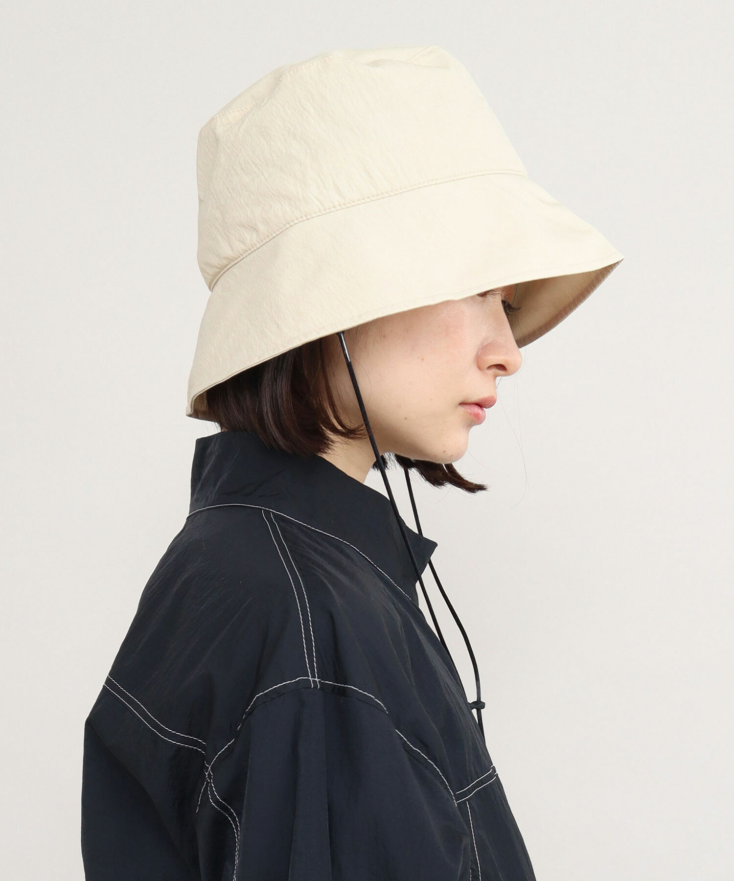 AMBIDEX Store 〇マットツイル バケットハット(F ベージュ): iki