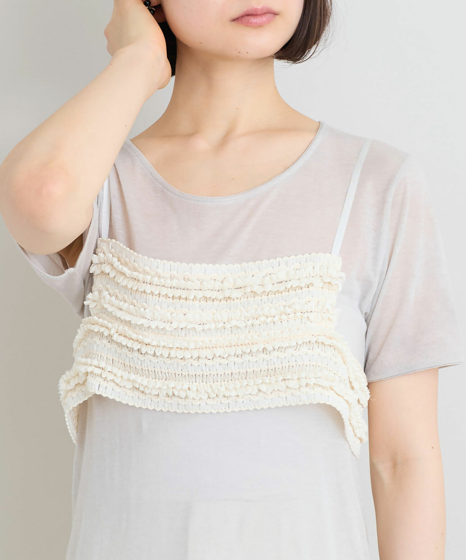 AMBIDEX Store 【予約販売】〇ラッセルテープ編み ブラキャミ