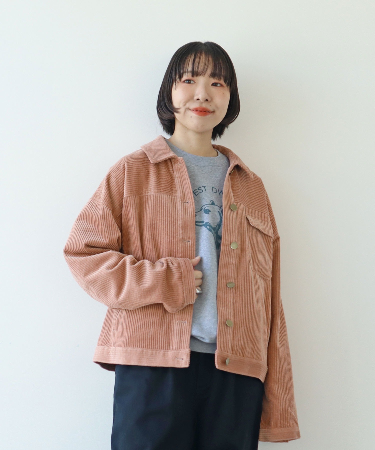 AMBIDEX Store ○○6Wコーデュロイ ブルゾン(F カーキ): PAR ICI