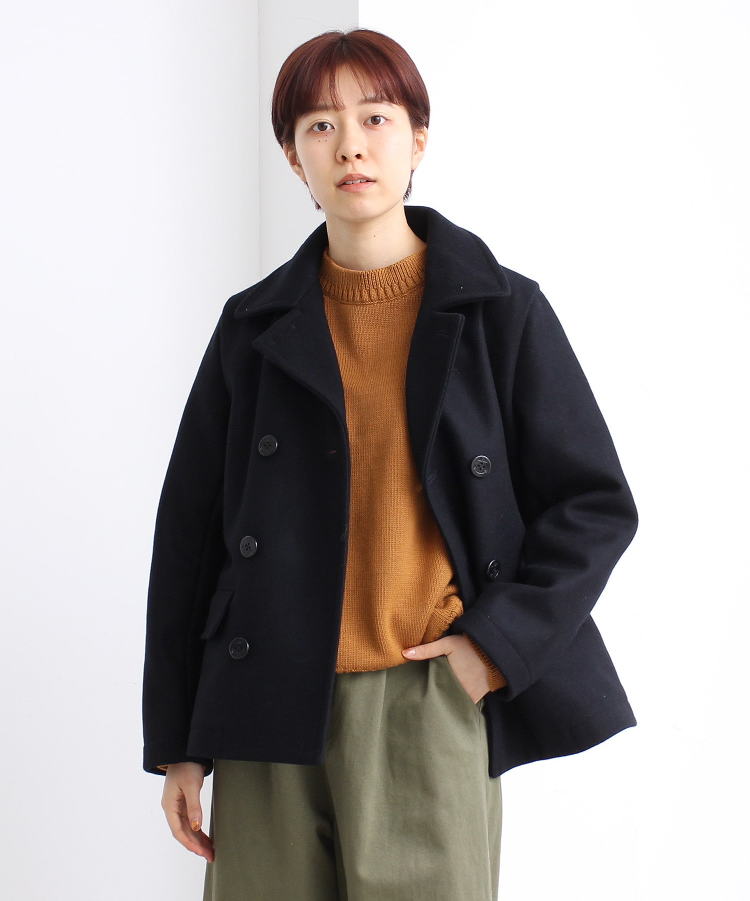 Ambidex Store プラチナメルトン ダブルpコート F チャコールグレー Par Ici