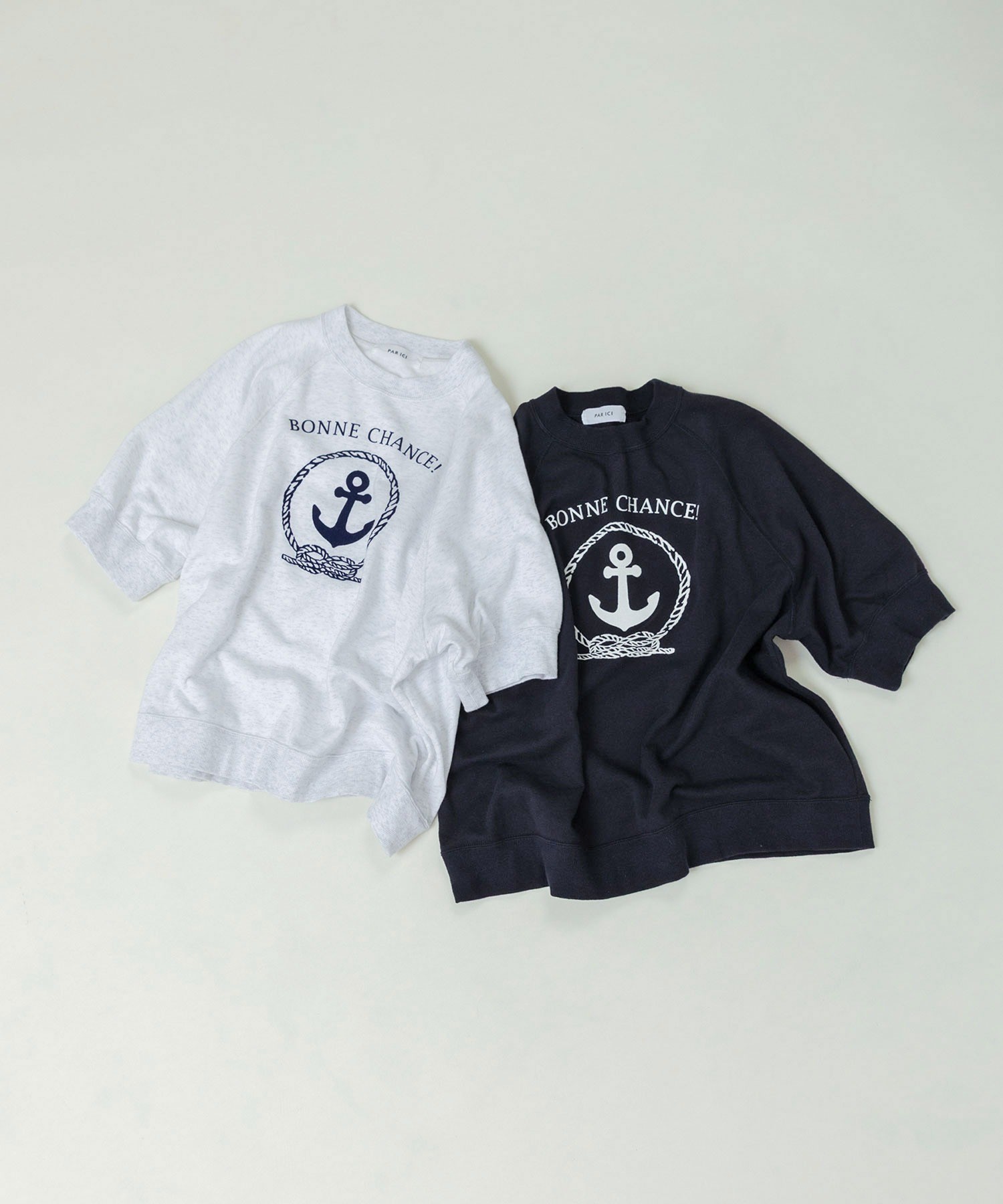 ちー AMBIDEX Store ○BONNE CHANCE ! 半袖裏毛Tシャツ(F シロ): PAR ICI