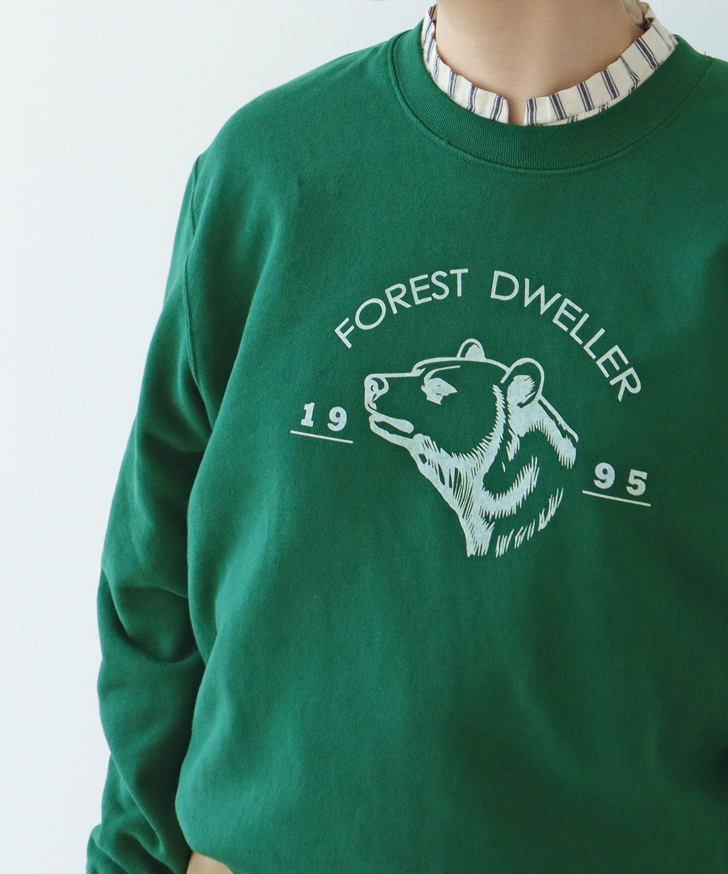 AMBIDEX Store ○○FOREST DWELLER スウェットプルオーバー(F グリーン