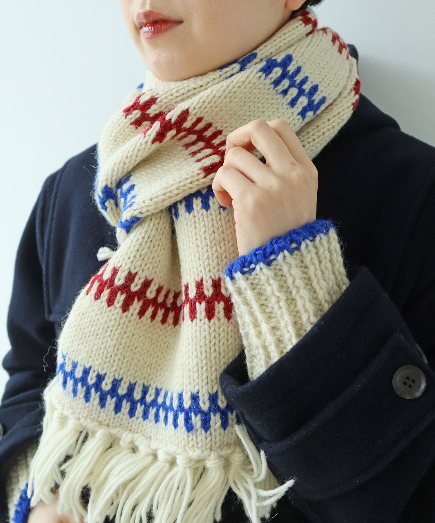 AMBIDEX Store ○【WEB別注】ネパールハンドニット レールマルチ