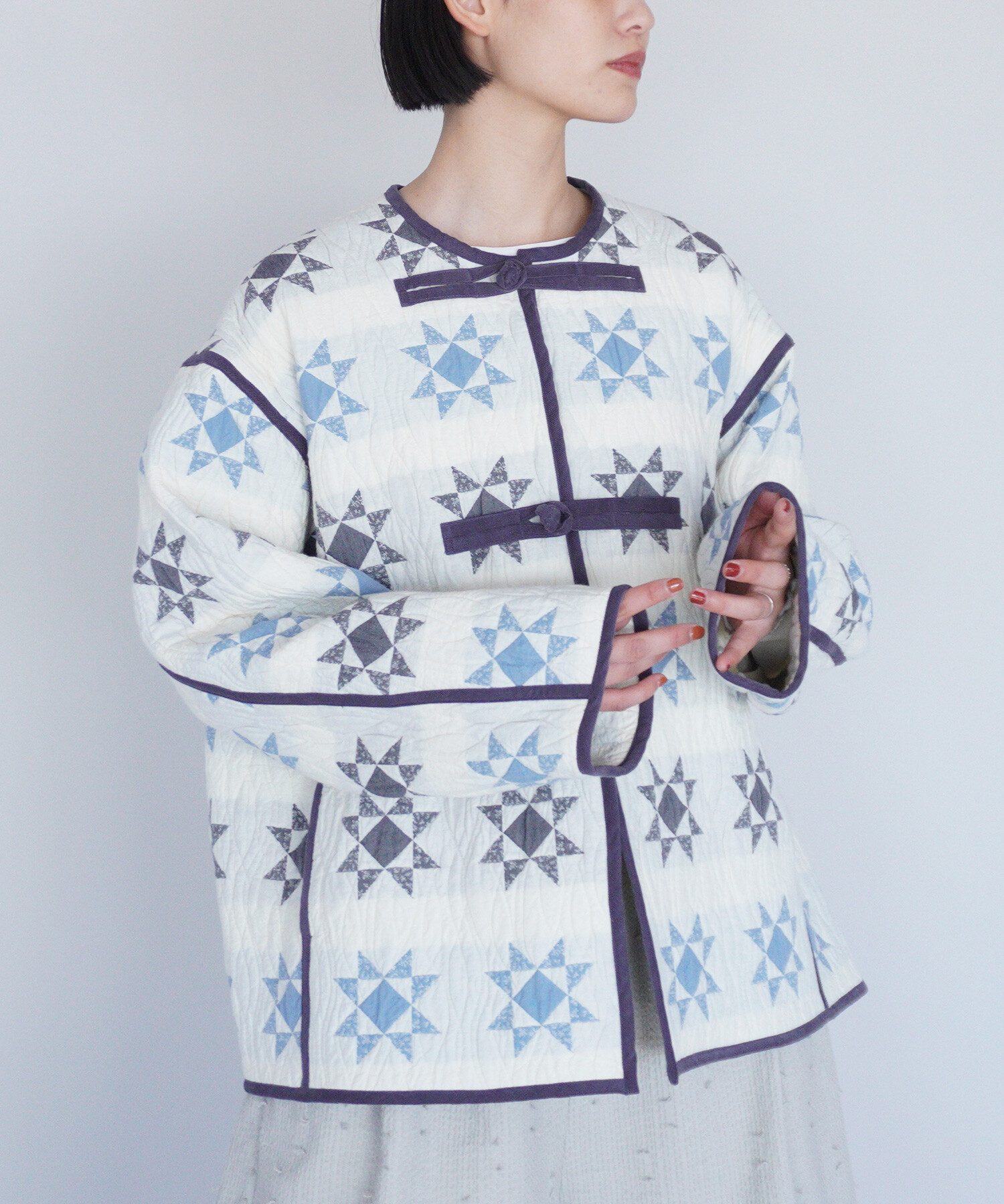 AMBIDEX Store 【予約販売】〇patchwork quilt jacquard
