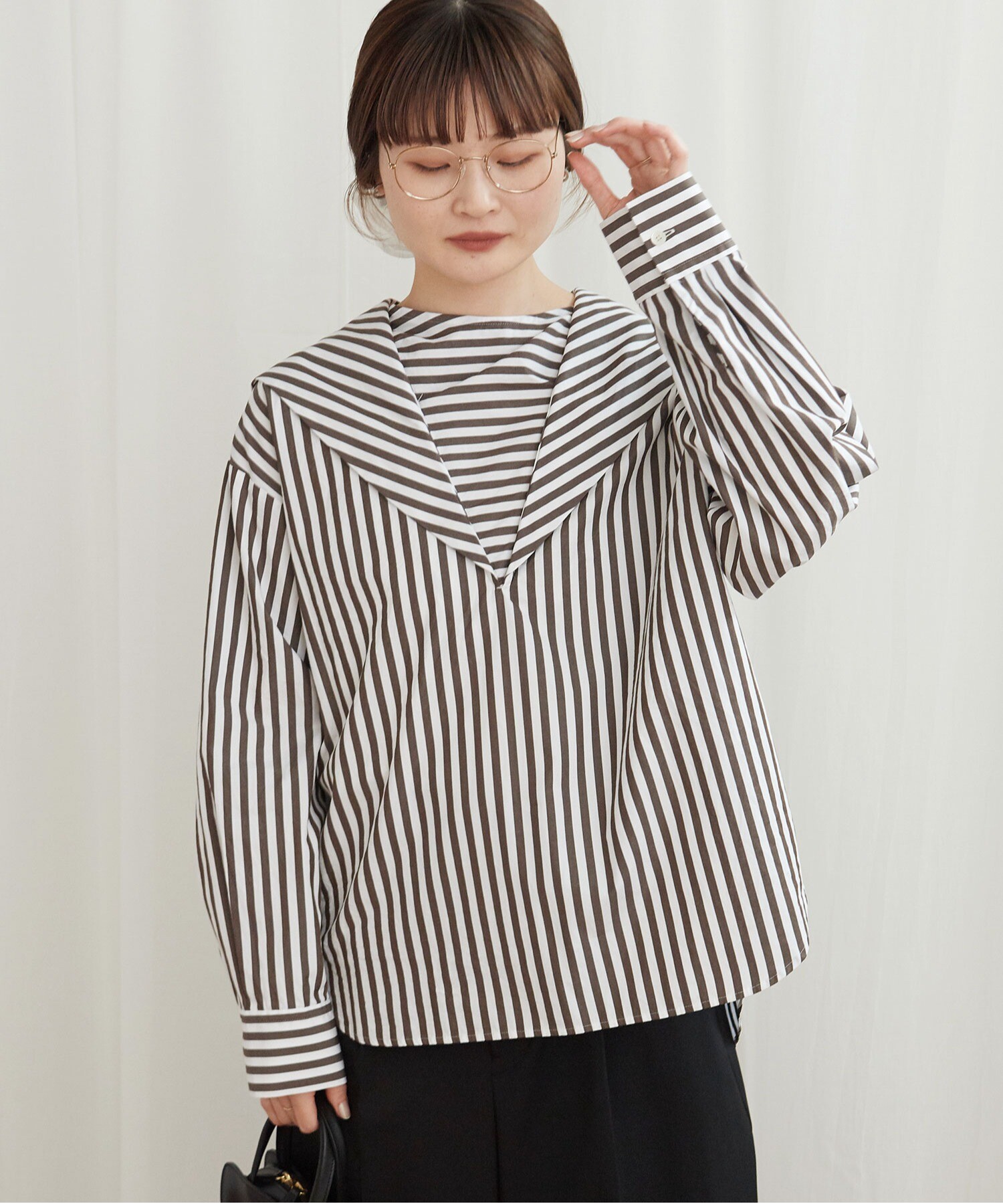 AMBIDEX Store ○STRIPE sailor shirts(F コゲチャ): l'atelier du savon