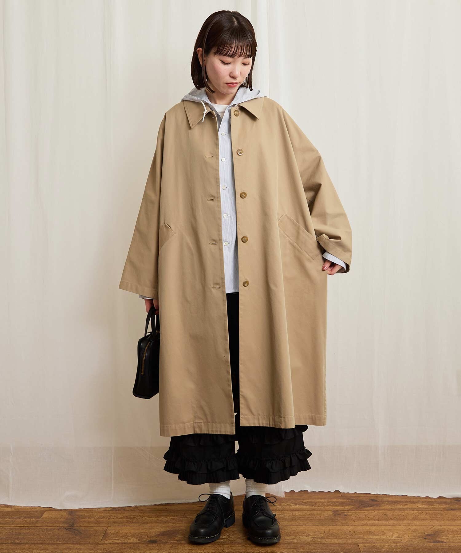 AMBIDEX Store Gabardine Phebe coat (F カーキ): l'atelier du savon