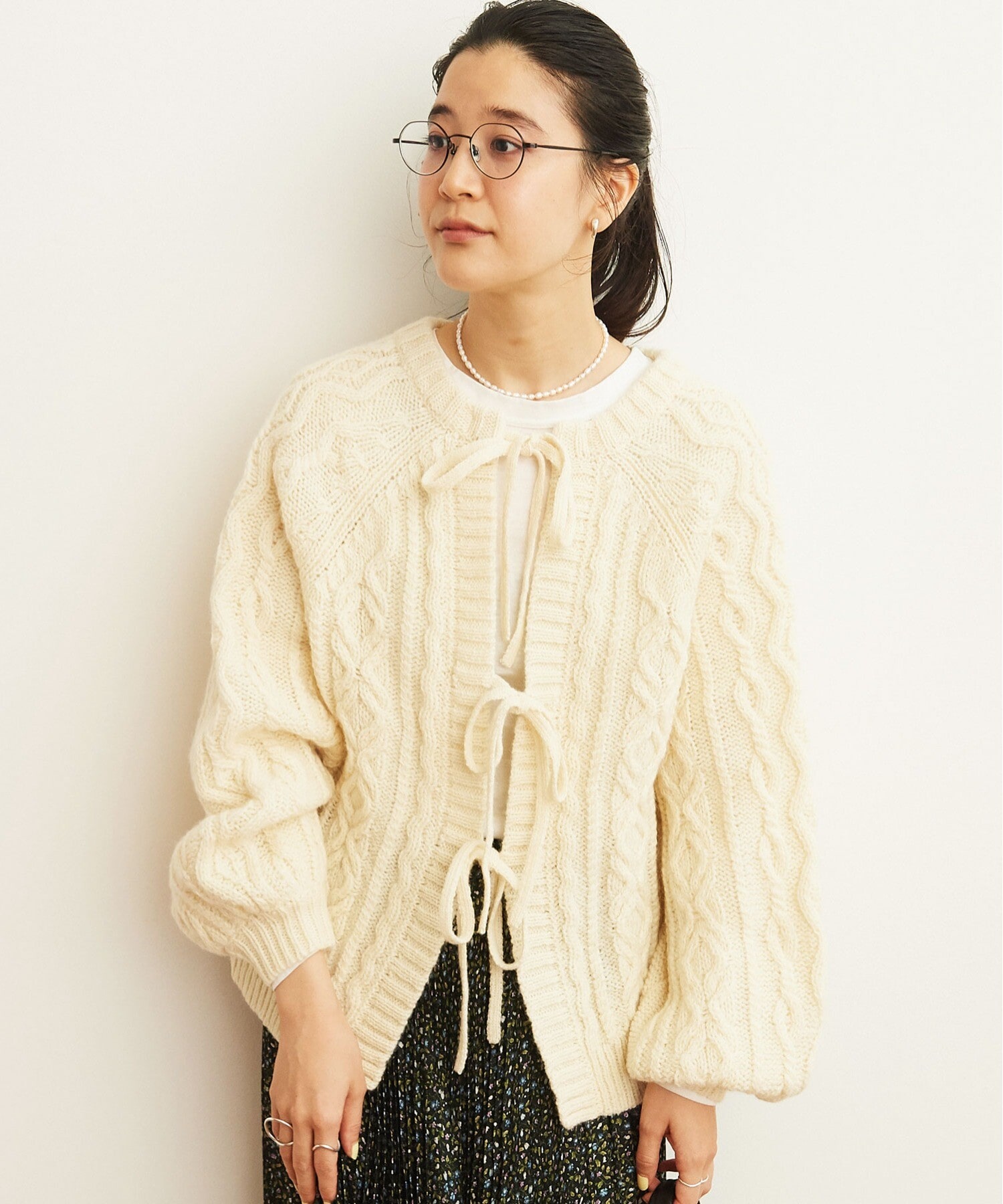 AMBIDEX Store 〇SHETLAND 2way カーディガン(F yellow): l'atelier du