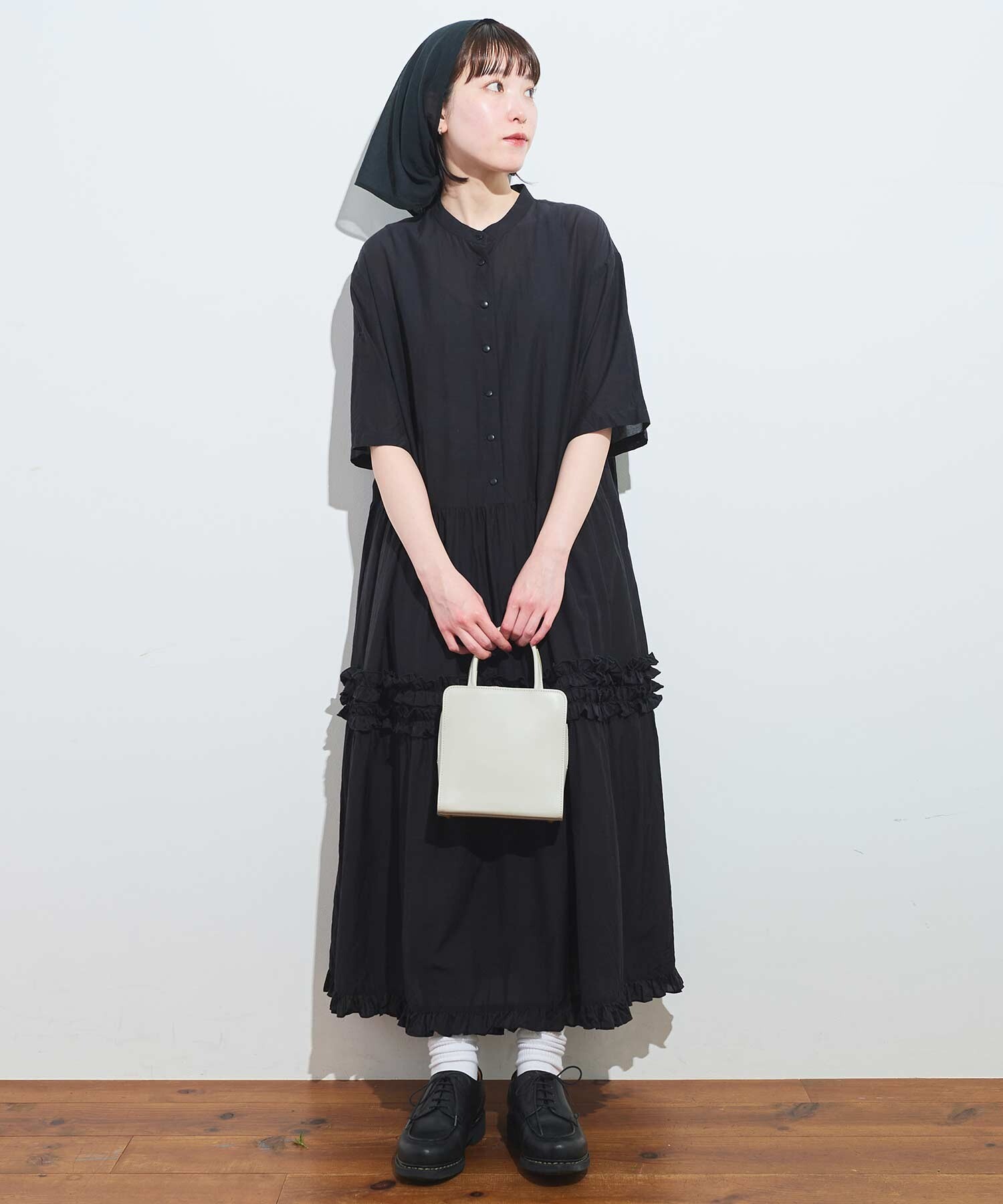 アトリエドゥサボン ドレス AMBIDEX Store 【予約販売】〇CottonCupra lawn dress (F クロ
