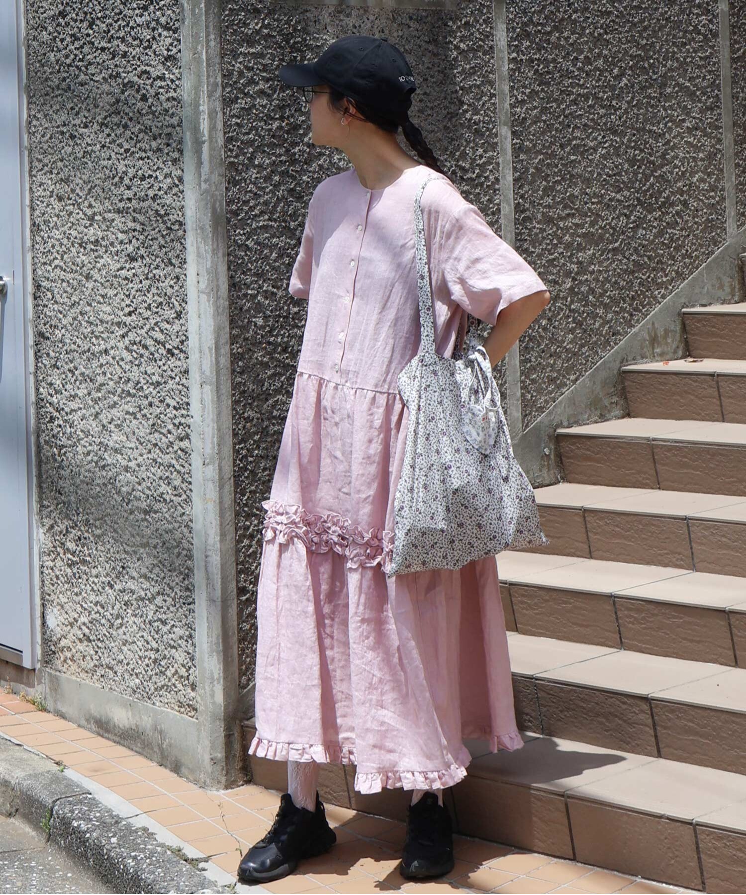 AMBIDEX Store daily LINEN dress(F ピンク): l'atelier du savon