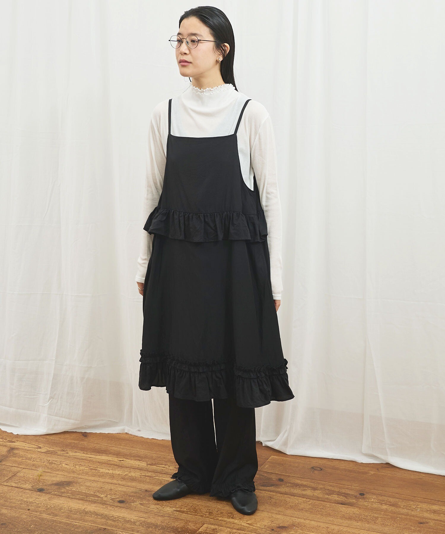 AMBIDEX Store 【予約販売】〇CottonCupra twill mini dress(F