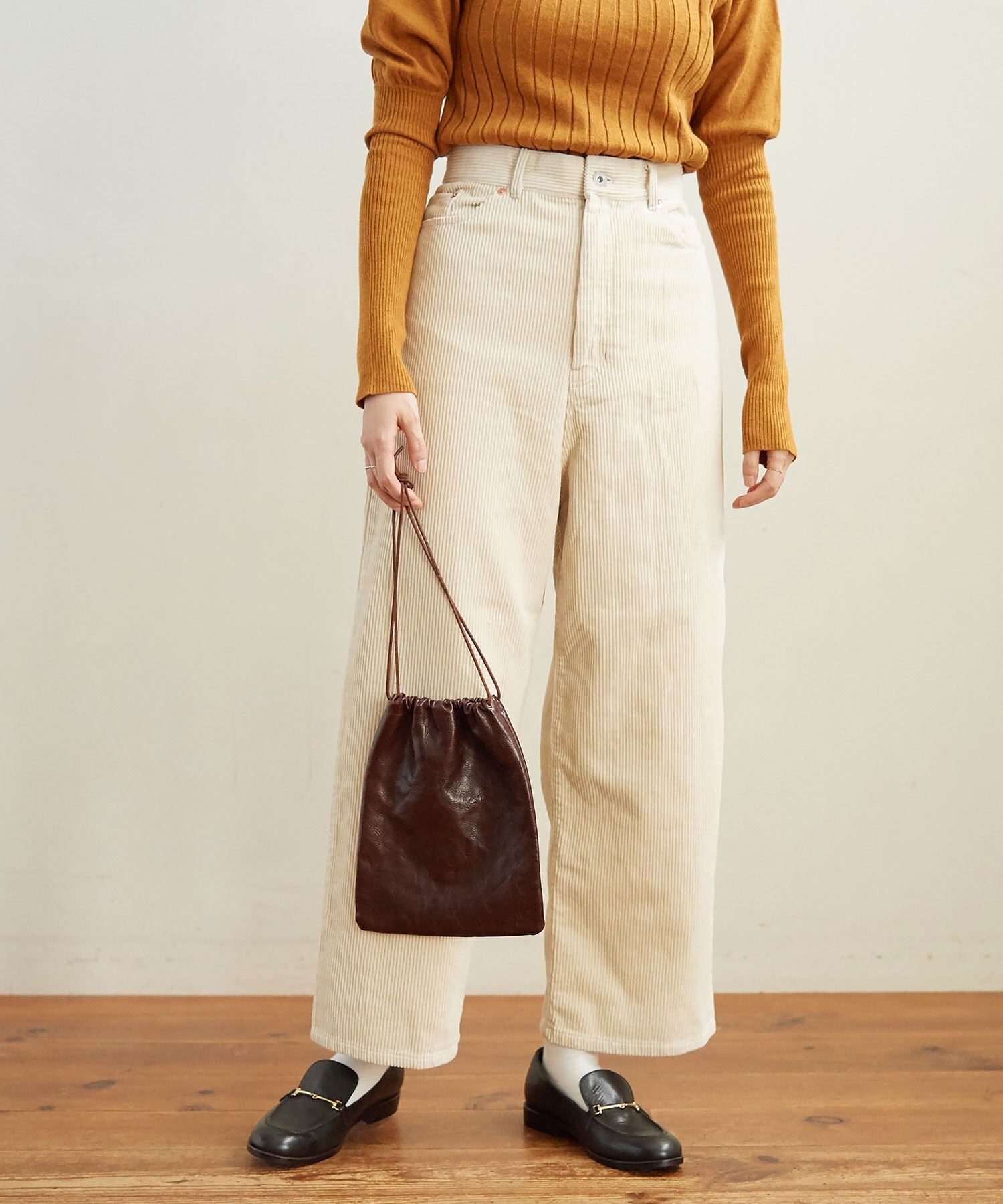 AMBIDEX Store △8W corduroy pants 020(0 チャコールグレー): l