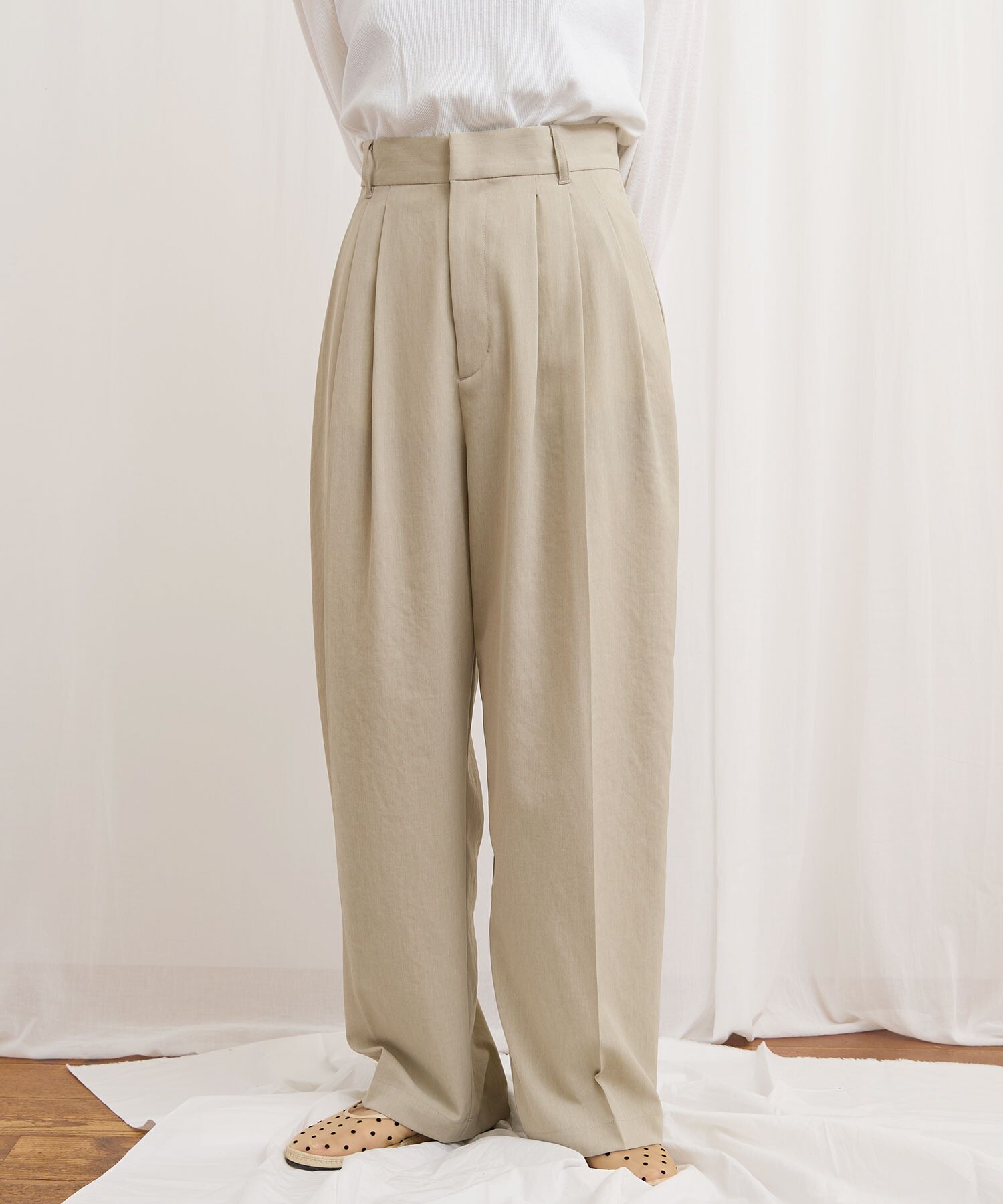 AMBIDEX Store 3tuck pants(1 クロ): l'atelier du savon