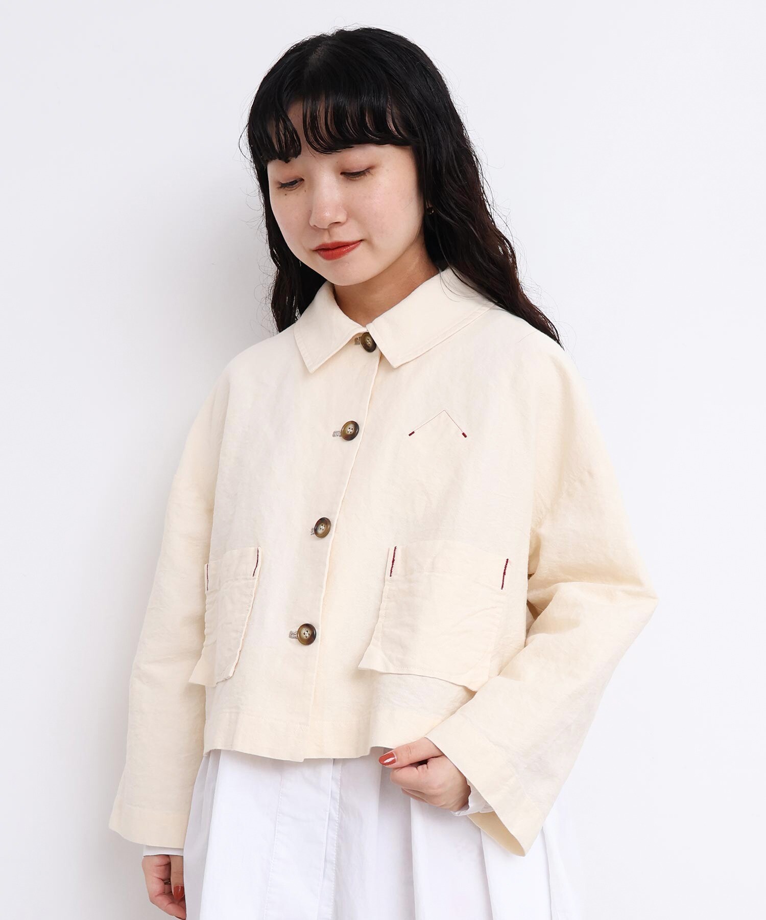 AMBIDEX Store washi cotton ミニジャケット(F ピンク): l'atelier du