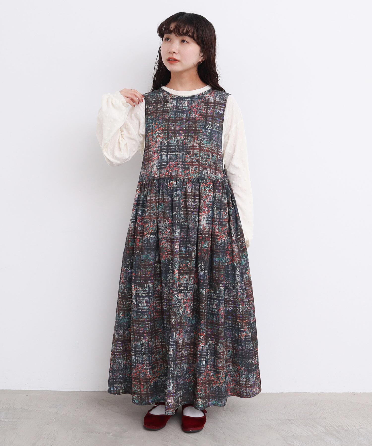 AMBIDEX Store check × hana 2wayノースリワンピース (F グリーン): l