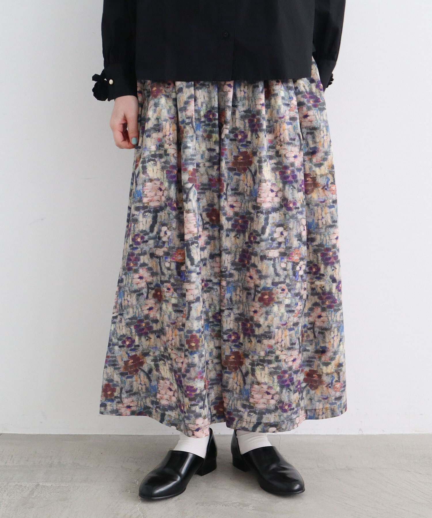 ☆新品☆l'atelier du savon 花刺繍スカート | www.fleettracktz.com