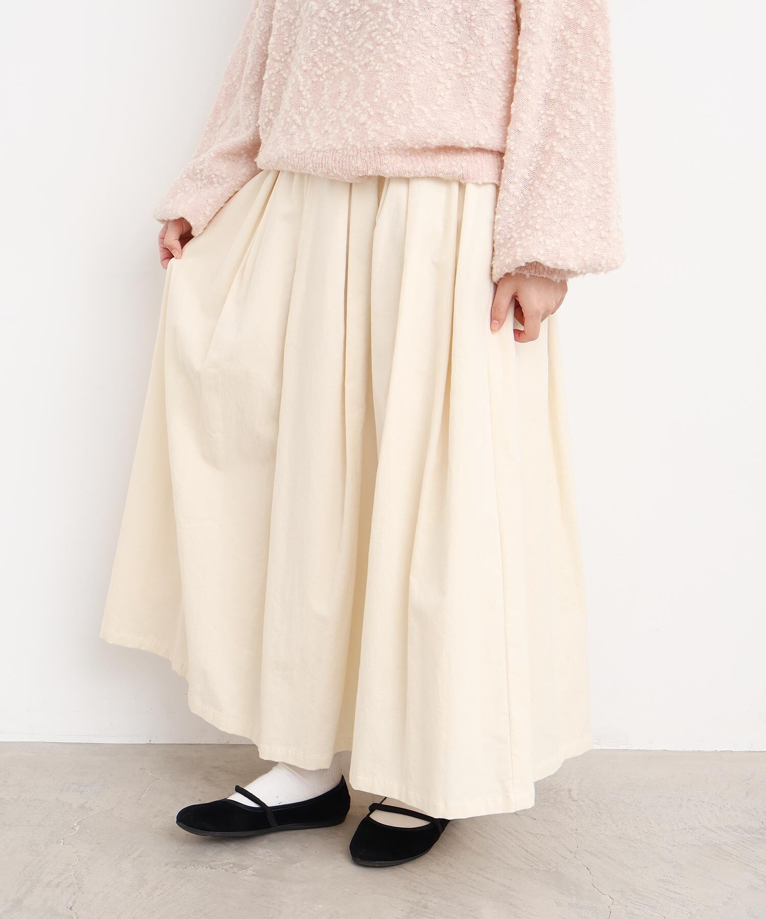 AMBIDEX Store 〇21Wシャツコール タックスカート(F カーキ): l