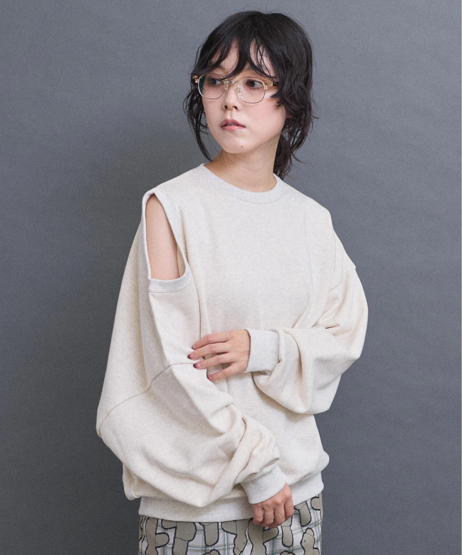 AMBIDEX Store ADVANCE裏毛 変形スウェット(F グレー): l'atelier du savon